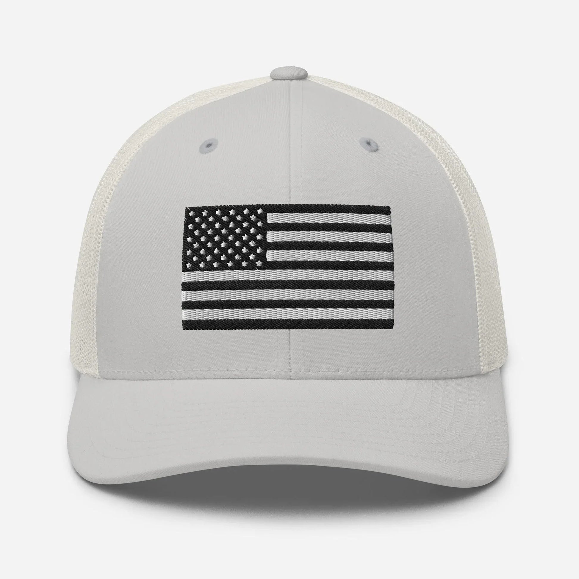 Patriotic Snapback Trucker Cap - American Flag Design - SKULLFURY MERCH