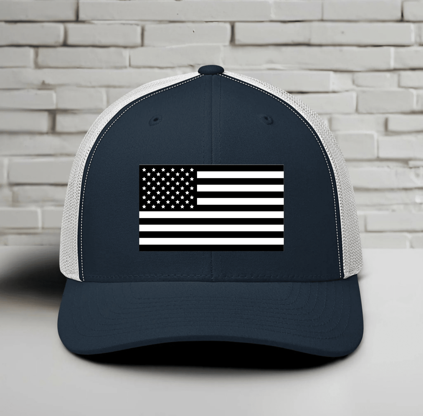 Patriotic Snapback Trucker Cap - American Flag Design - SKULLFURY MERCH