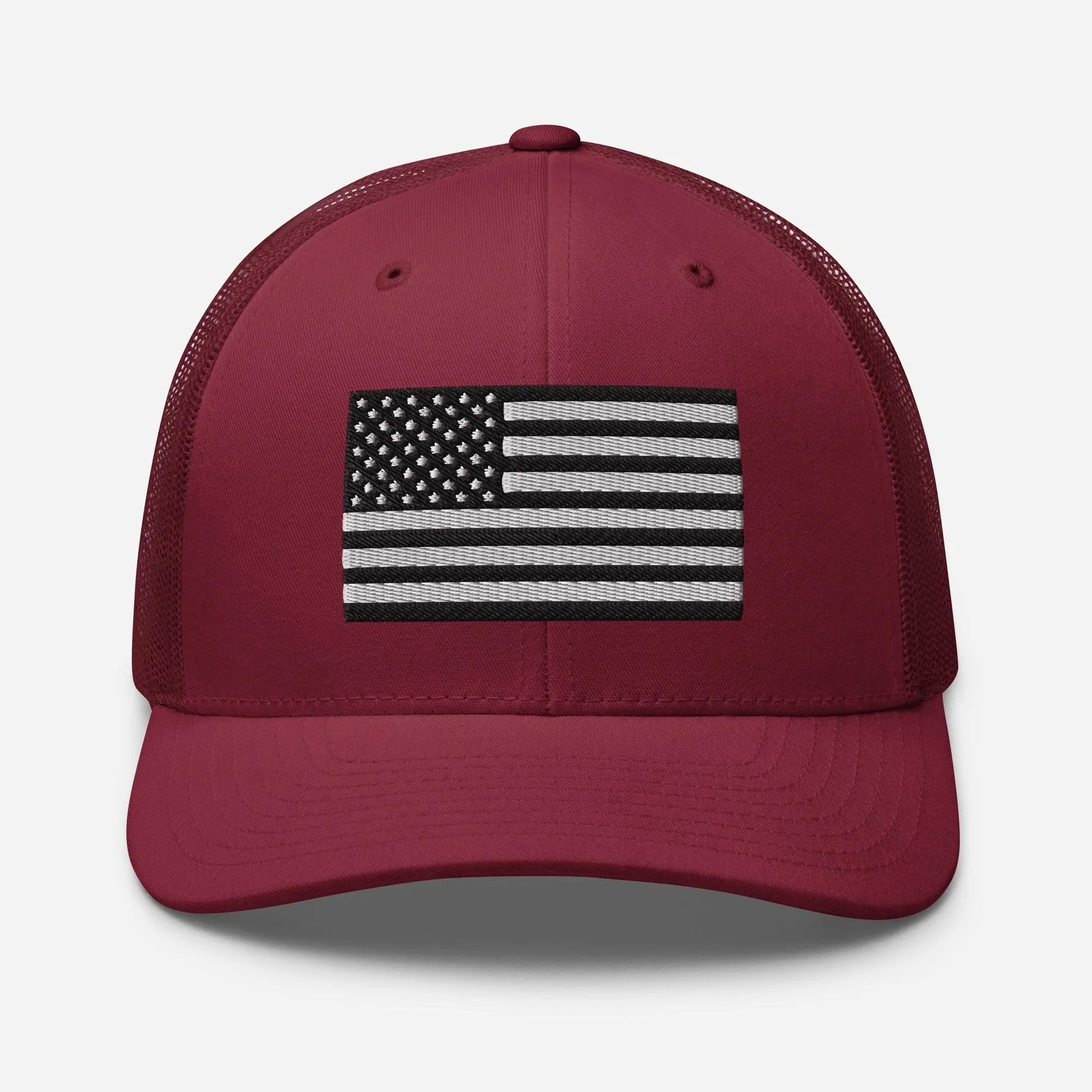 Patriotic Snapback Trucker Cap - American Flag Design - SKULLFURY MERCH
