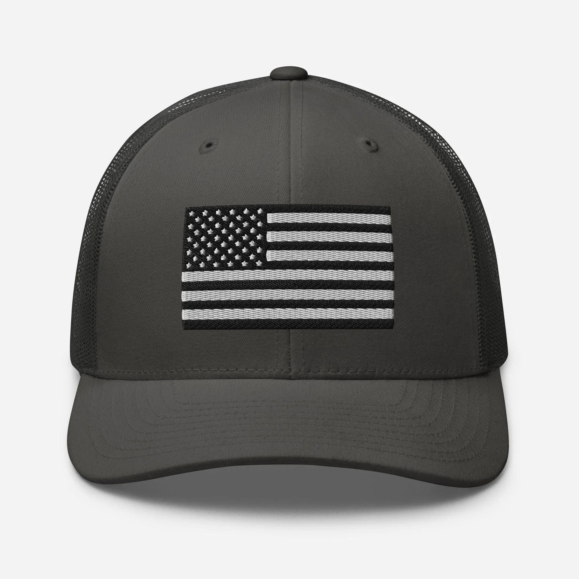 Patriotic Snapback Trucker Cap - American Flag Design - SKULLFURY MERCH