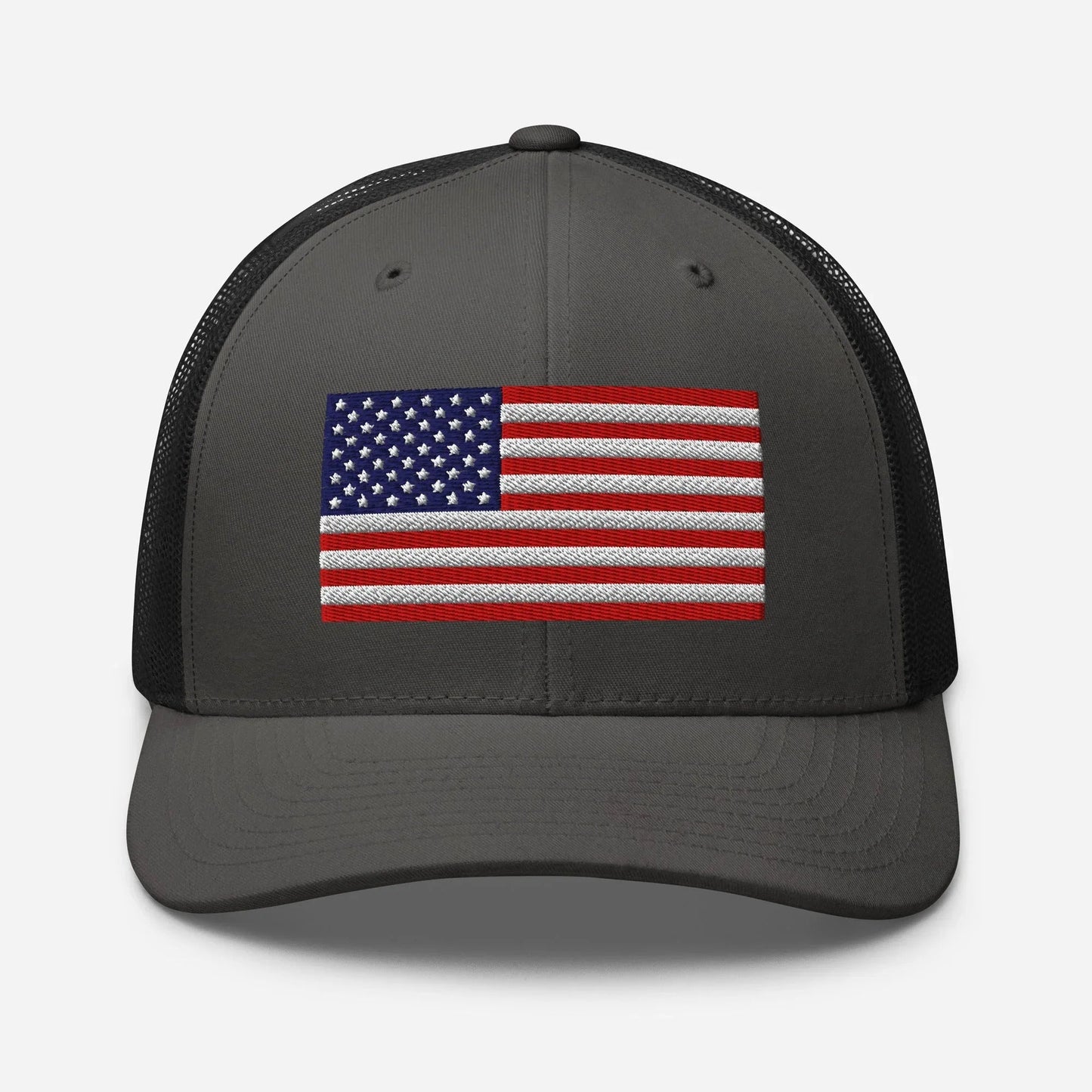 Patriotic Snapback Trucker Cap - USA Flag Design - SKULLFURY MERCH