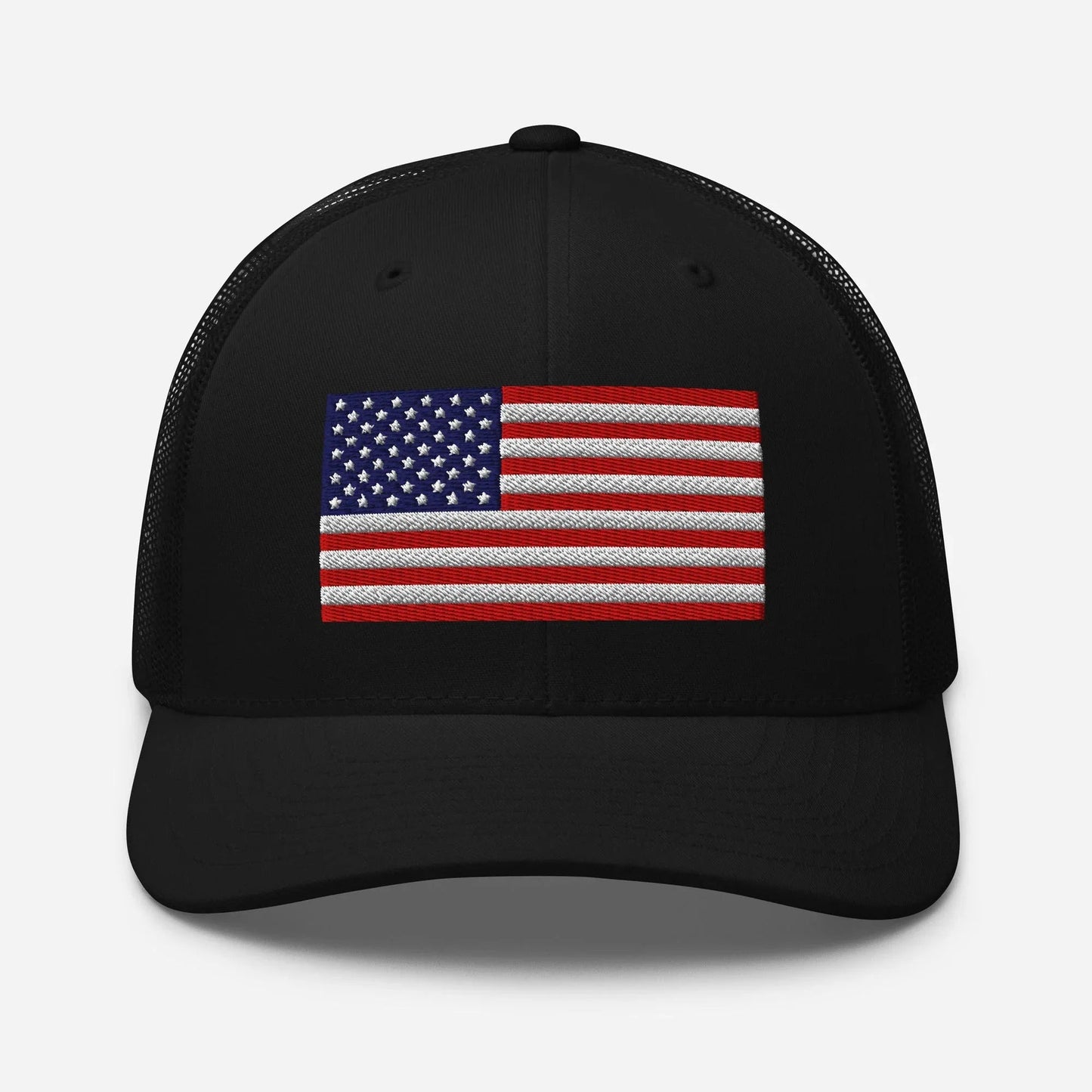 Patriotic Snapback Trucker Cap - USA Flag Design - SKULLFURY MERCH