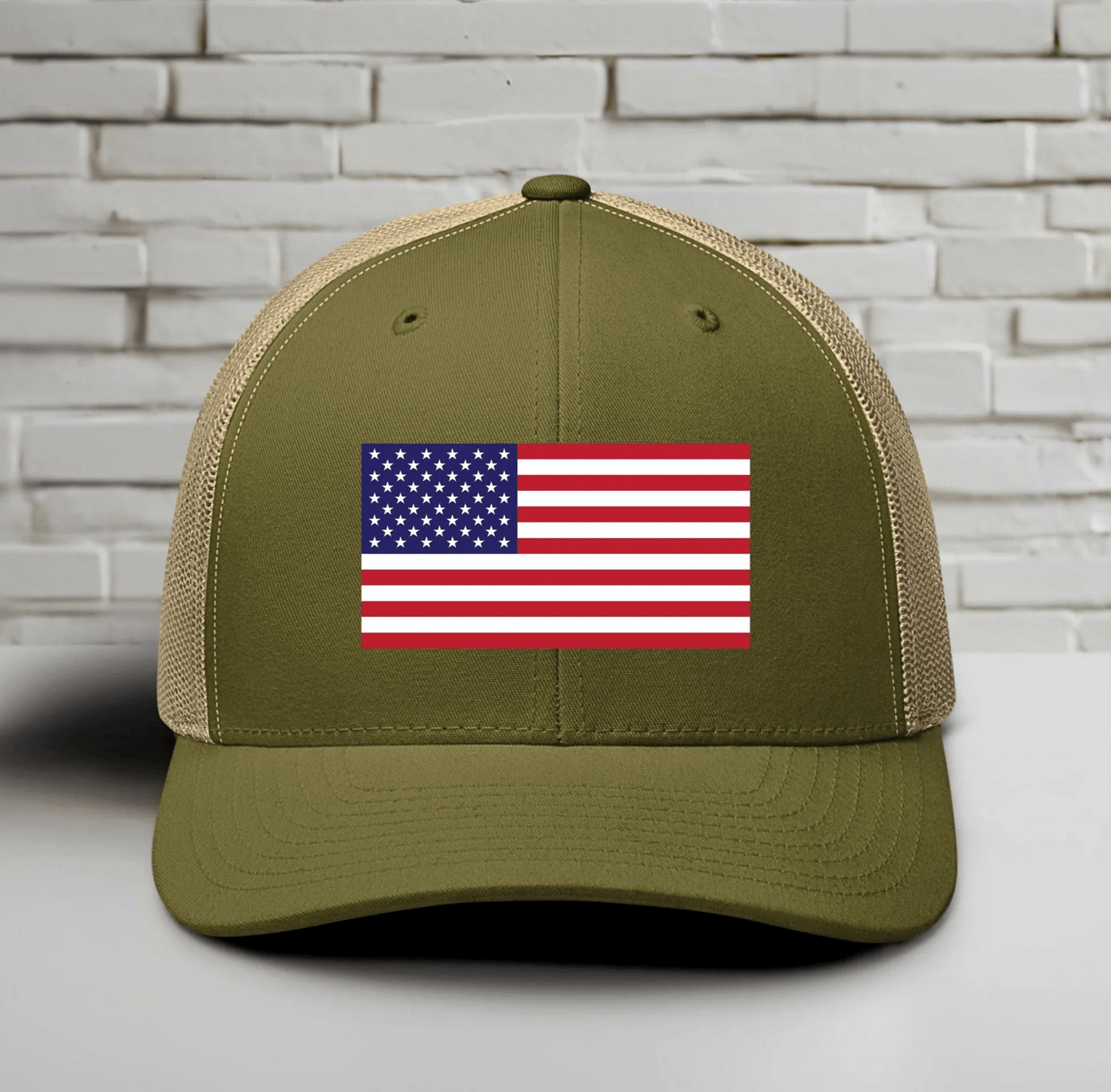 Patriotic Snapback Trucker Cap - USA Flag Design - SKULLFURY MERCH