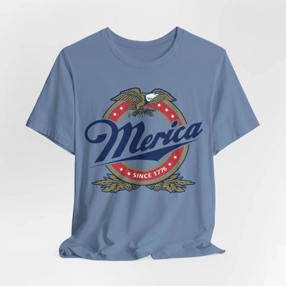 Patriotic Tee, America Shirt, Unisex Shirt, Short Sleeve Tee, 4th of July Shirt, Independence Day Tee - SKULLFURY MERCH