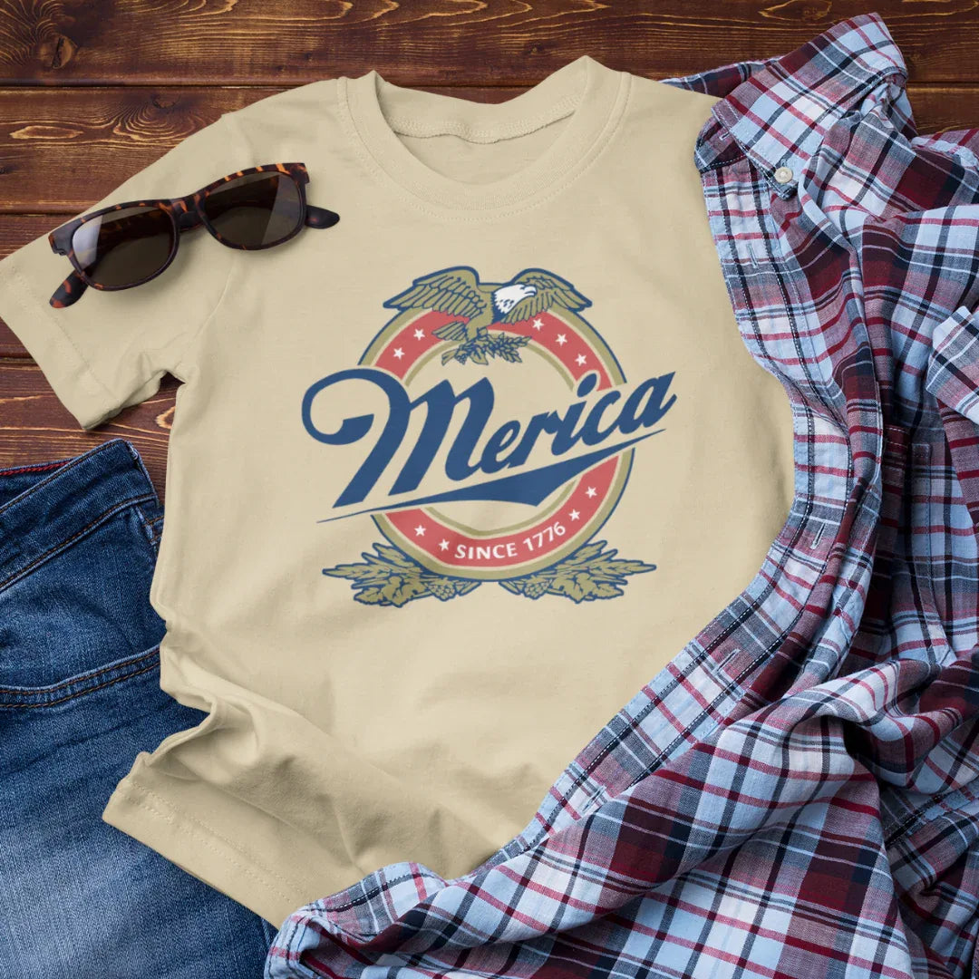 Patriotic Tee, America Shirt, Unisex Shirt, Short Sleeve Tee, 4th of July Shirt, Independence Day Tee - SKULLFURY MERCH