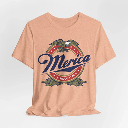 Patriotic Tee, America Shirt, Unisex Shirt, Short Sleeve Tee, 4th of July Shirt, Independence Day Tee - SKULLFURY MERCH