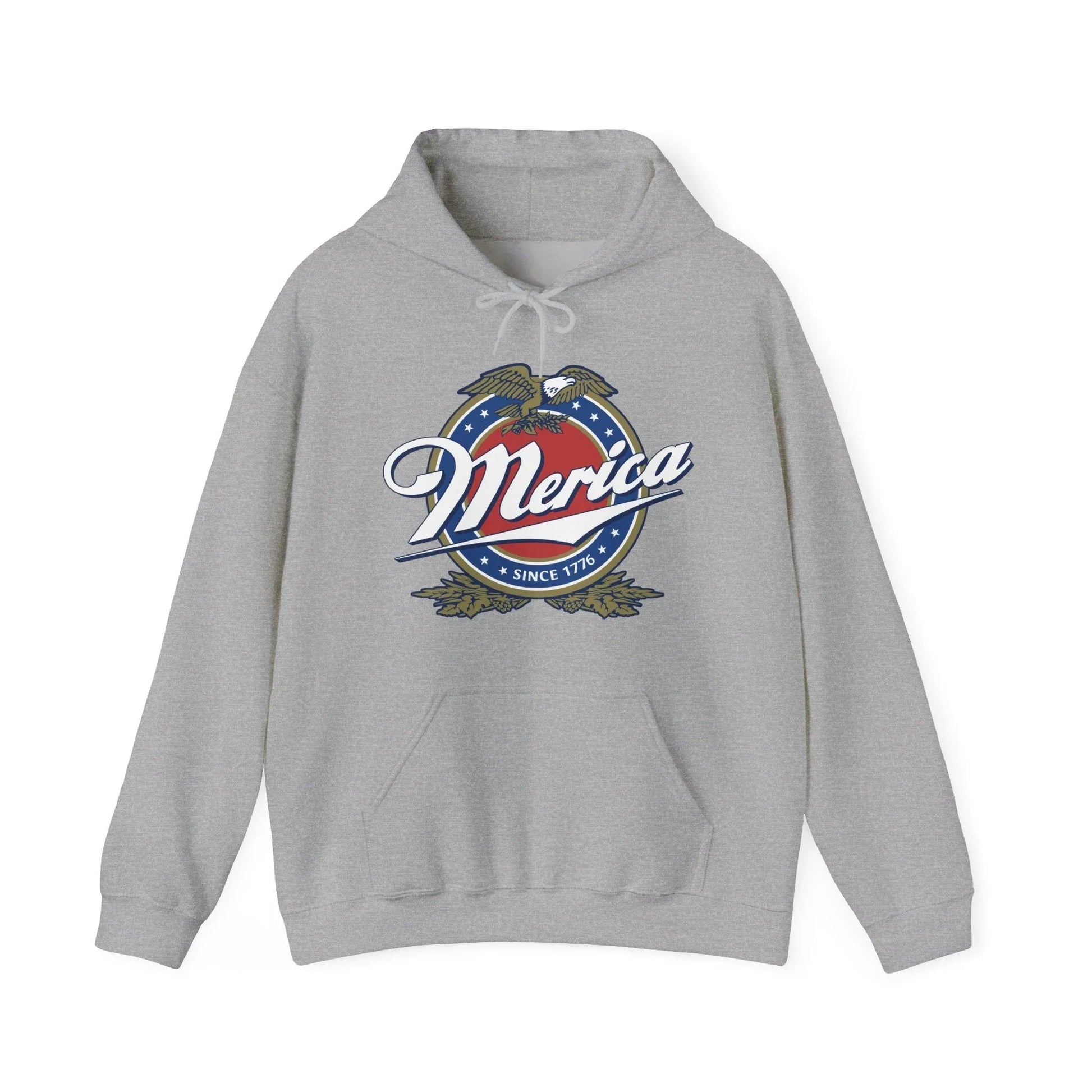 Patriotic Unisex Hoodie with Eagle Design - SKULLFURY MERCH