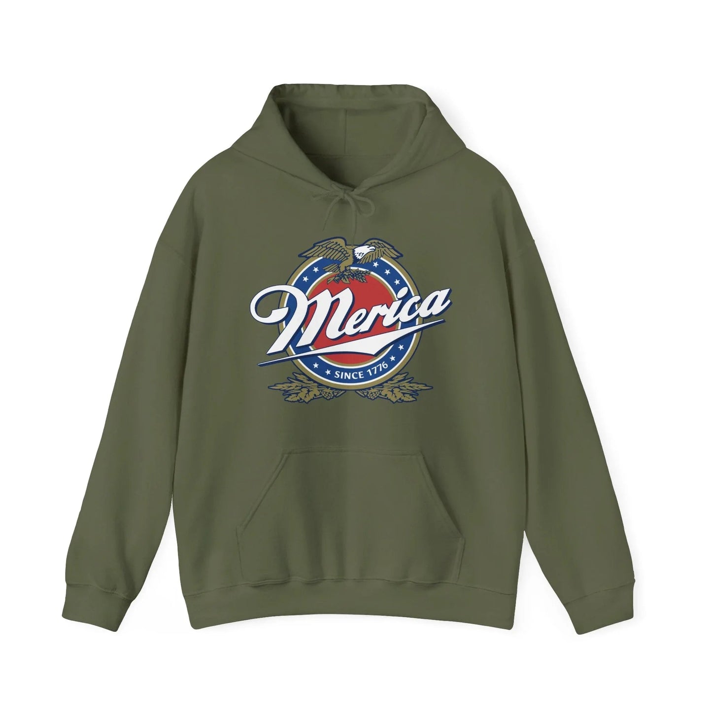 Patriotic Unisex Hoodie with Eagle Design - SKULLFURY MERCH