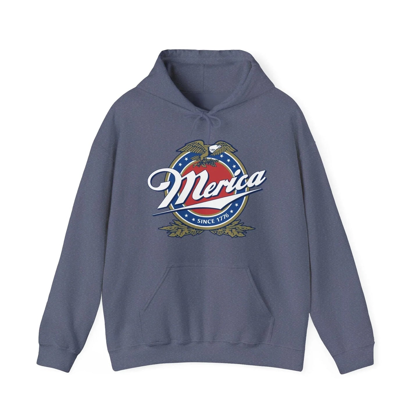 Patriotic Unisex Hoodie with Eagle Design - SKULLFURY MERCH