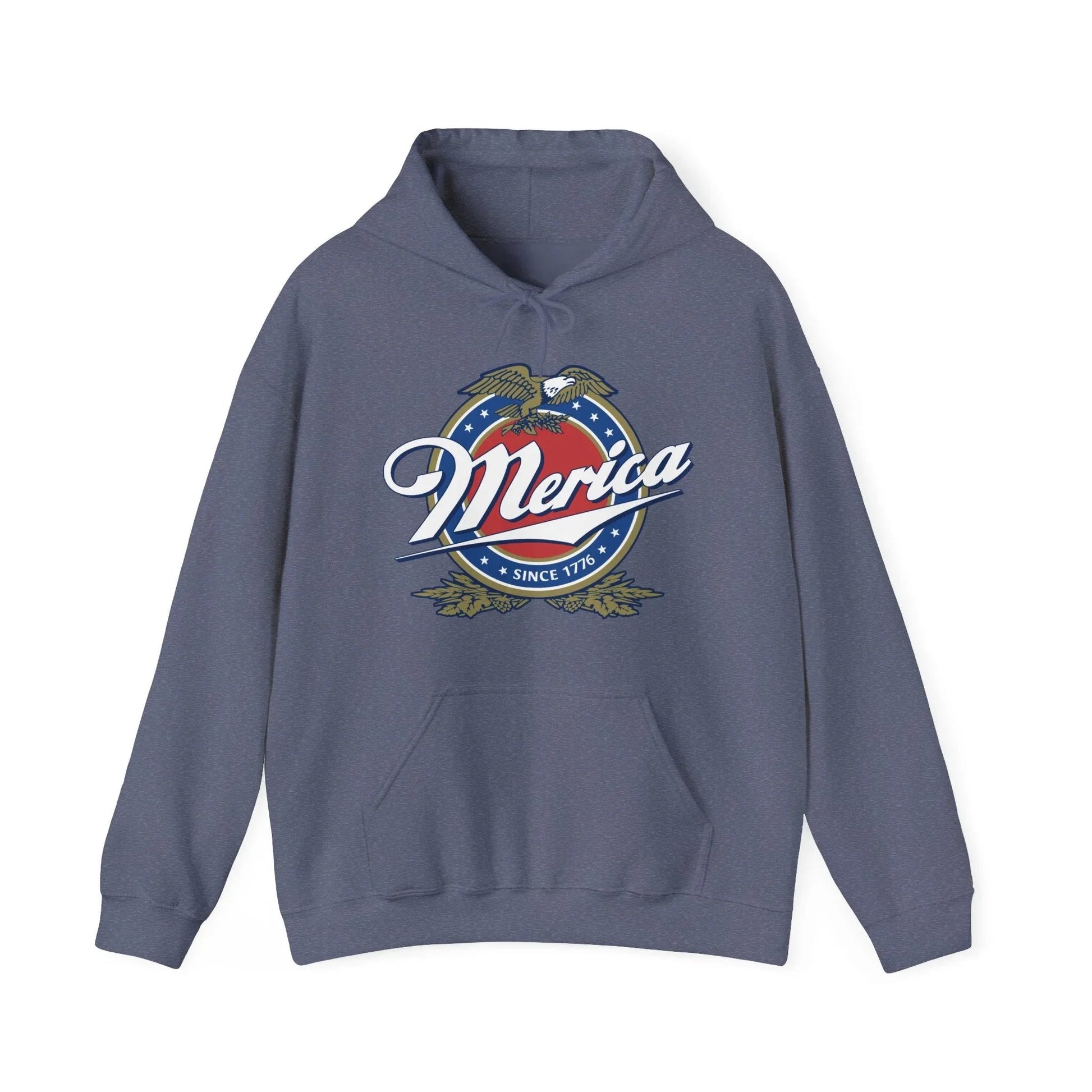 Patriotic Unisex Hoodie with Eagle Design - SKULLFURY MERCH