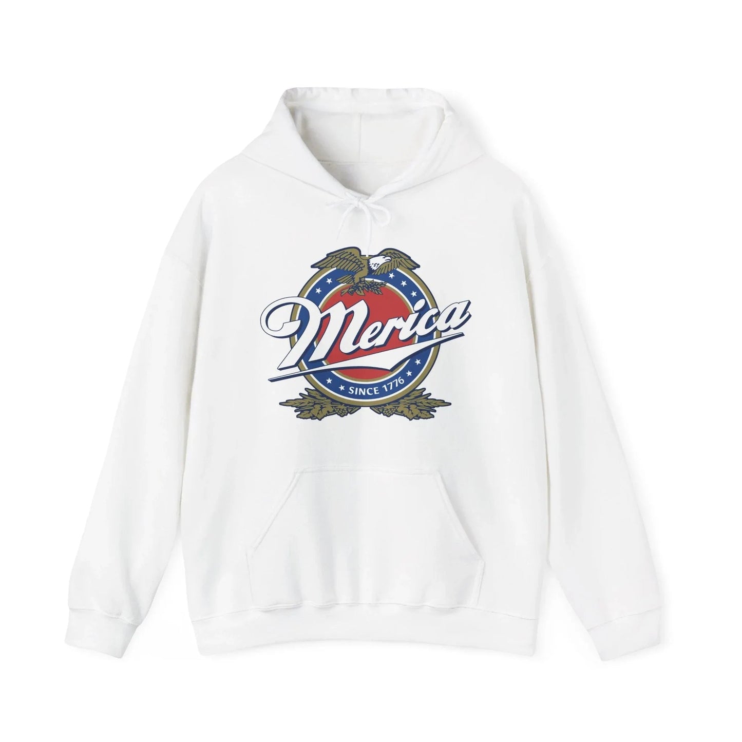 Patriotic Unisex Hoodie with Eagle Design - SKULLFURY MERCH