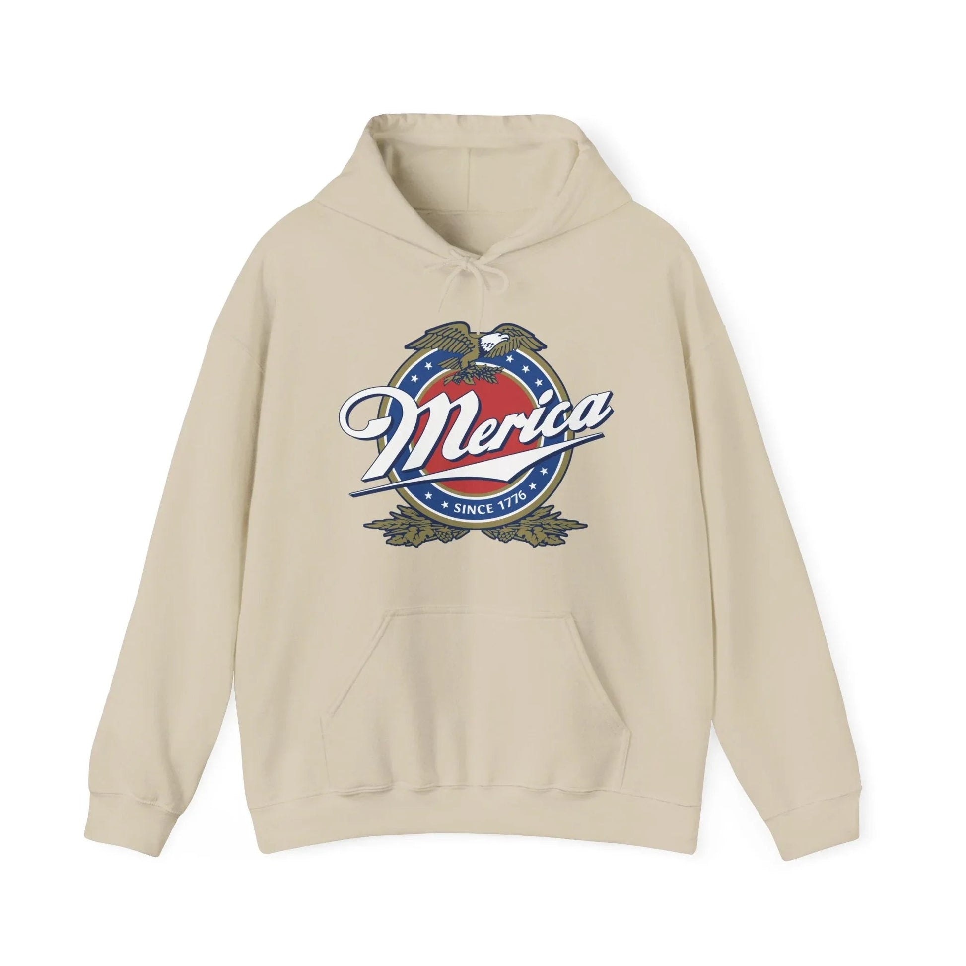 Patriotic Unisex Hoodie with Eagle Design - SKULLFURY MERCH