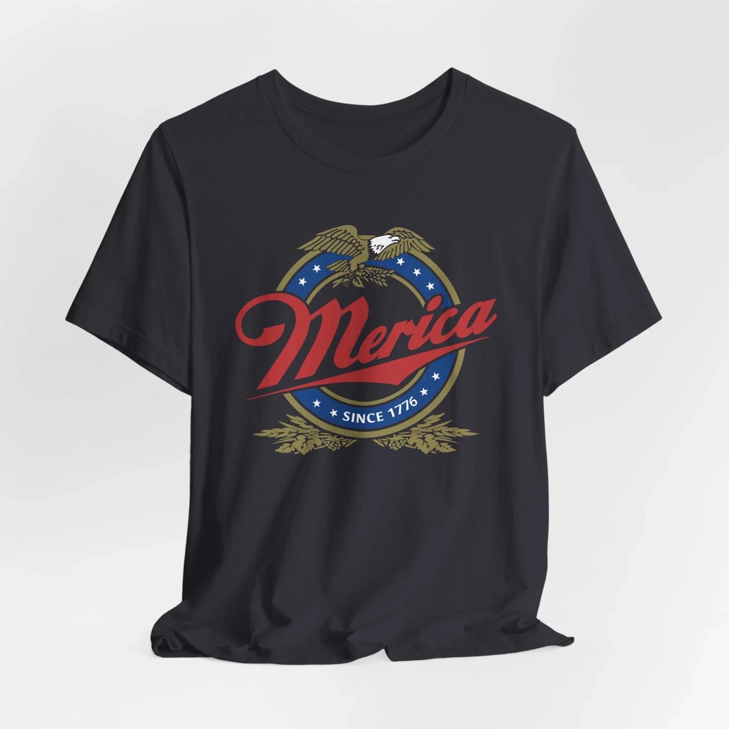 Patriotic Unisex Tee - 'Merica' Short Sleeve Shirt, 4th of July, BBQ, Casual Wear, Gift for Him/Her, USA Pride Apparel - SKULLFURY MERCH