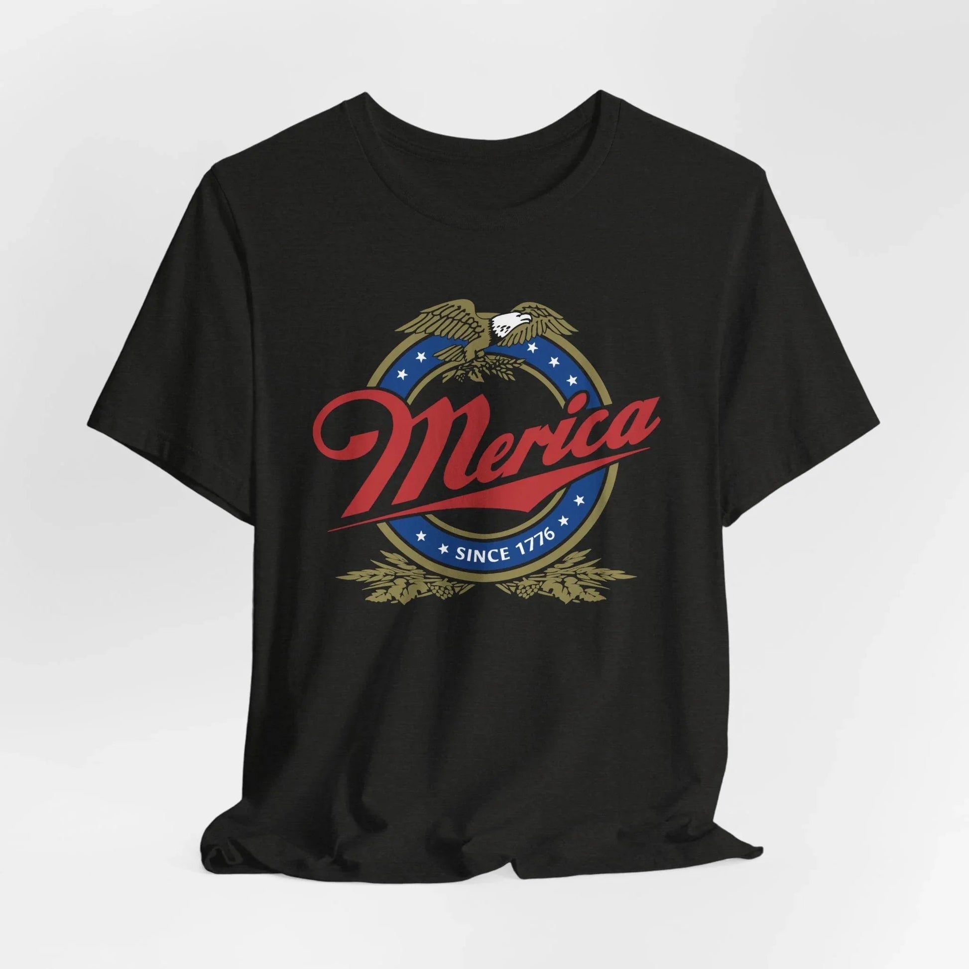 Patriotic Unisex Tee - 'Merica' Short Sleeve Shirt, 4th of July, BBQ, Casual Wear, Gift for Him/Her, USA Pride Apparel - SKULLFURY MERCH