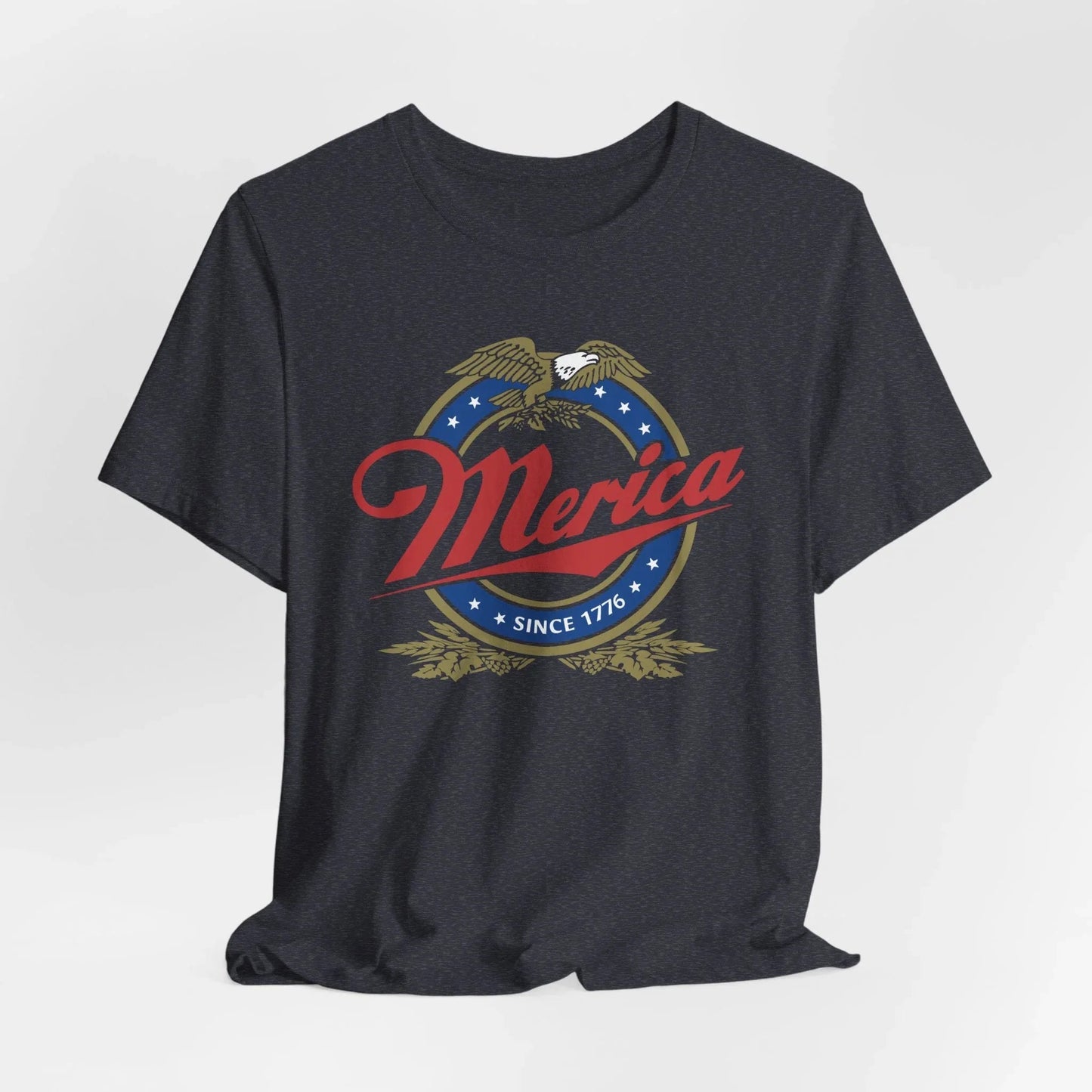 Patriotic Unisex Tee - 'Merica' Short Sleeve Shirt, 4th of July, BBQ, Casual Wear, Gift for Him/Her, USA Pride Apparel - SKULLFURY MERCH