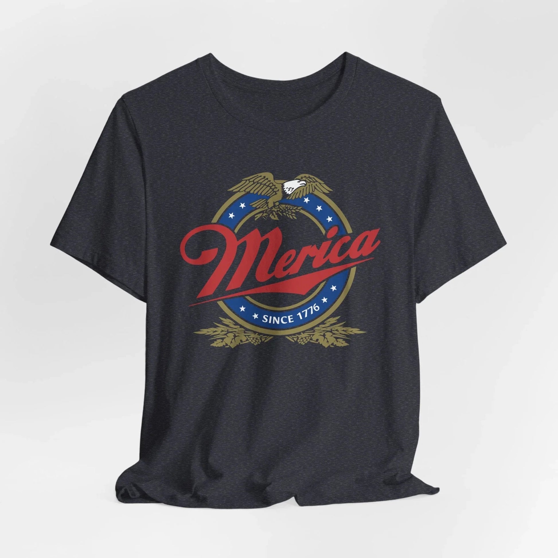 Patriotic Unisex Tee - 'Merica' Short Sleeve Shirt, 4th of July, BBQ, Casual Wear, Gift for Him/Her, USA Pride Apparel - SKULLFURY MERCH