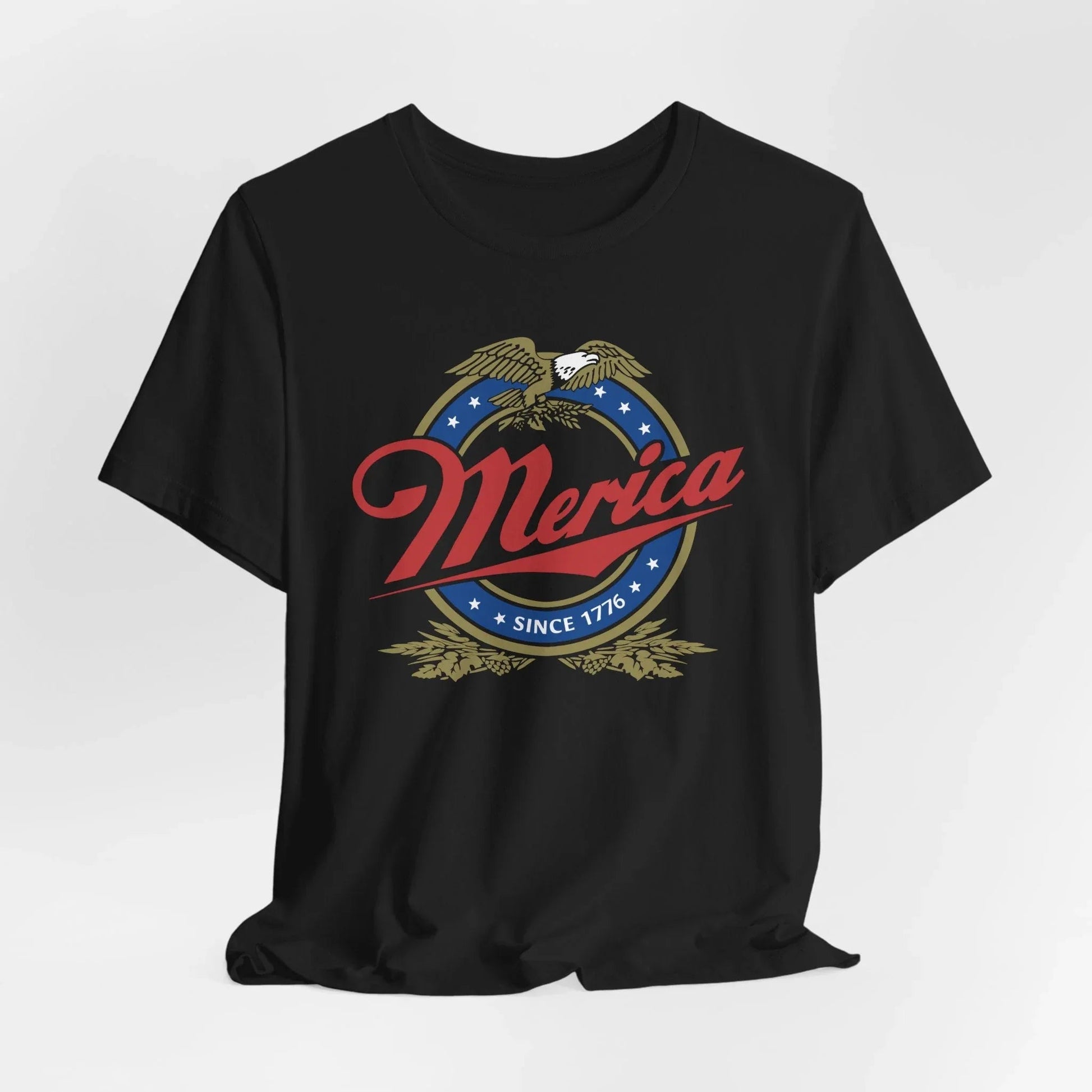 Patriotic Unisex Tee - 'Merica' Short Sleeve Shirt, 4th of July, BBQ, Casual Wear, Gift for Him/Her, USA Pride Apparel - SKULLFURY MERCH