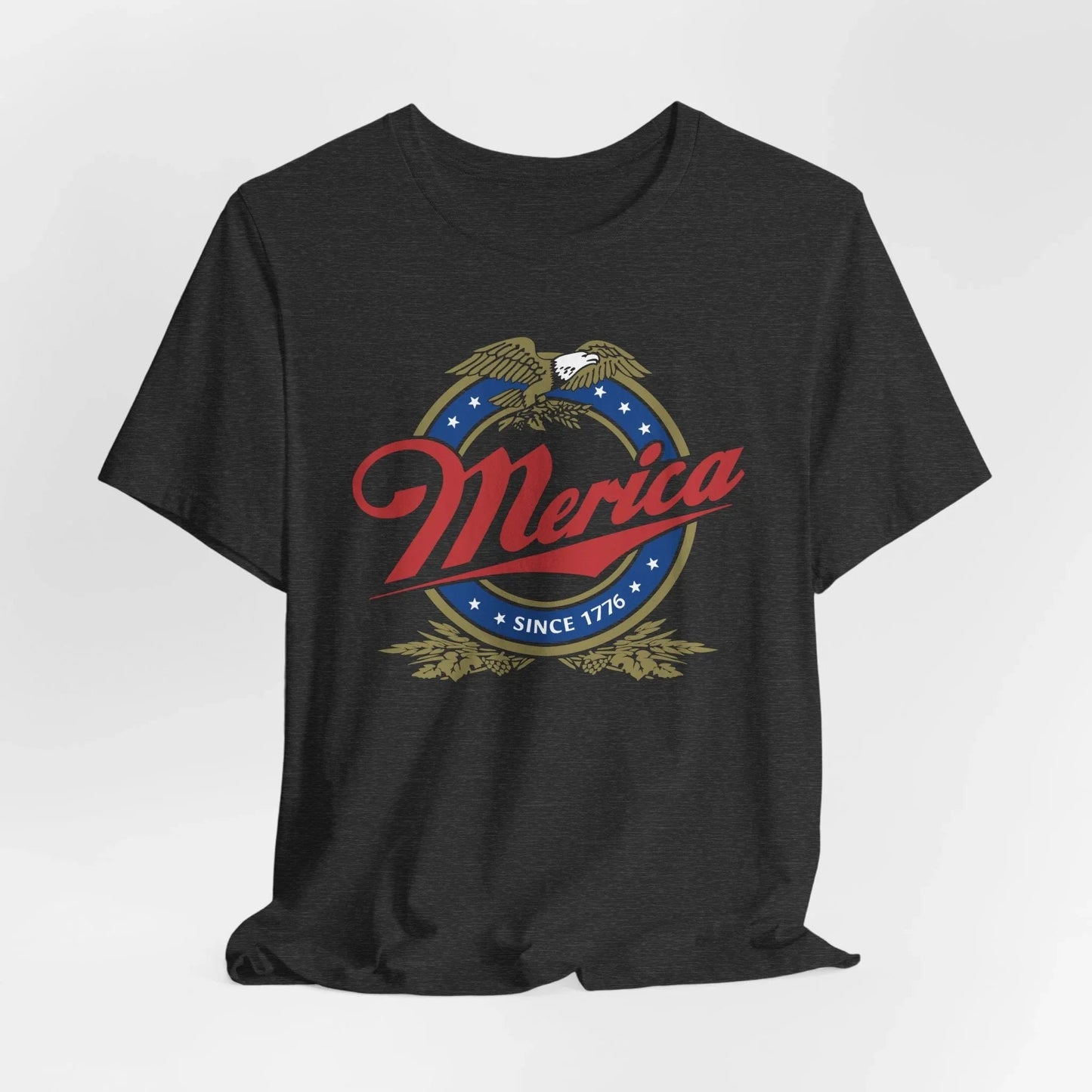 Patriotic Unisex Tee - 'Merica' Short Sleeve Shirt, 4th of July, BBQ, Casual Wear, Gift for Him/Her, USA Pride Apparel - SKULLFURY MERCH