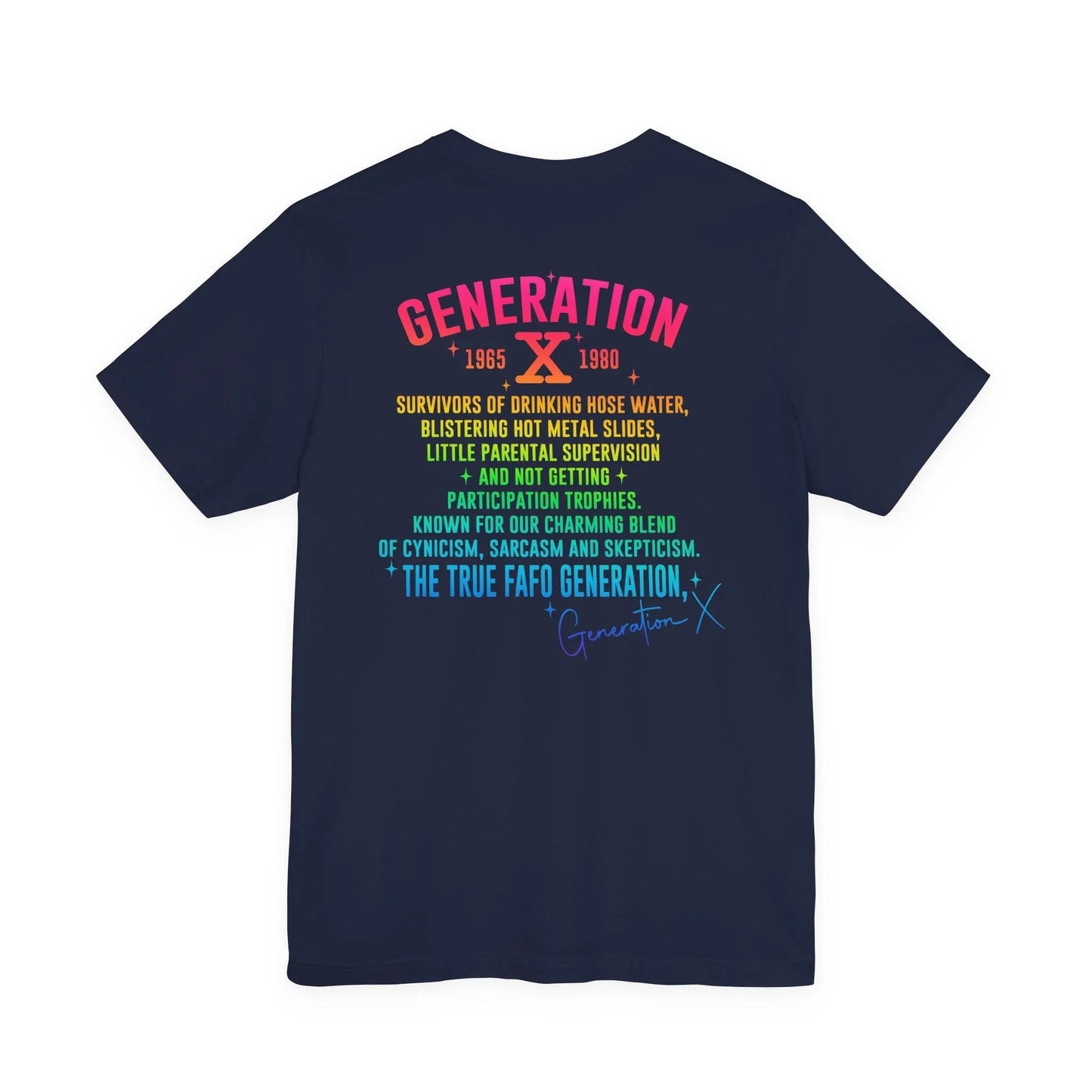 Retro Gen X T-Shirt, Vintage Style Tee, Unisex Graphic Tee, Nostalgic 80s Shirt, Perfect for Gen X Fans, Gift for Retro Lovers - SKULLFURY MERCH
