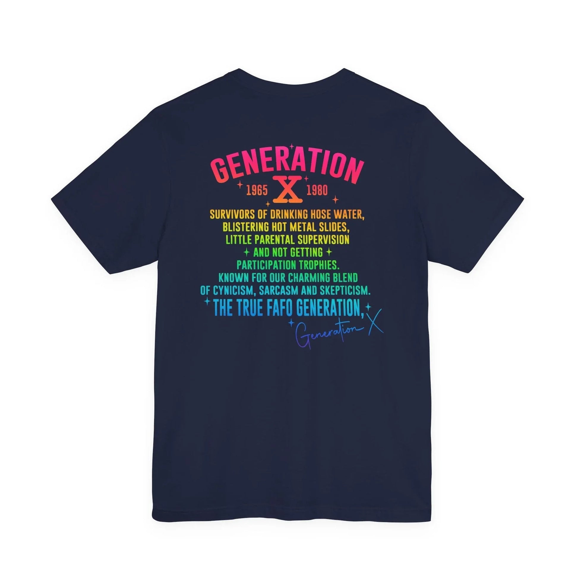 Retro Gen X T-Shirt, Vintage Style Tee, Unisex Graphic Tee, Nostalgic 80s Shirt, Perfect for Gen X Fans, Gift for Retro Lovers - SKULLFURY MERCH