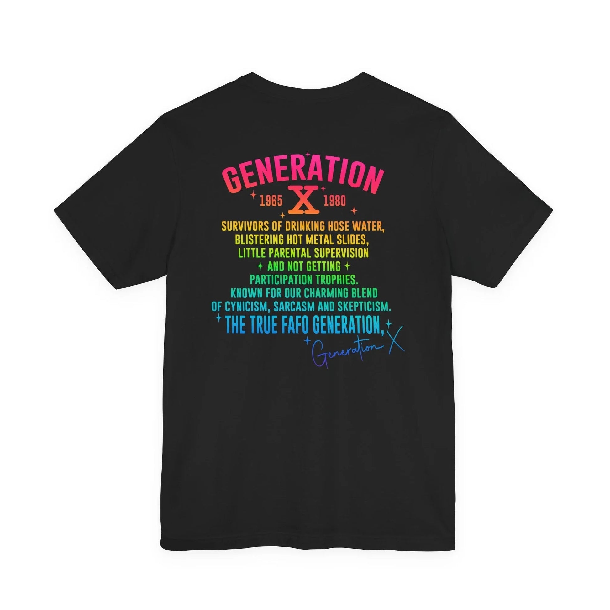 Retro Gen X T-Shirt, Vintage Style Tee, Unisex Graphic Tee, Nostalgic 80s Shirt, Perfect for Gen X Fans, Gift for Retro Lovers - SKULLFURY MERCH