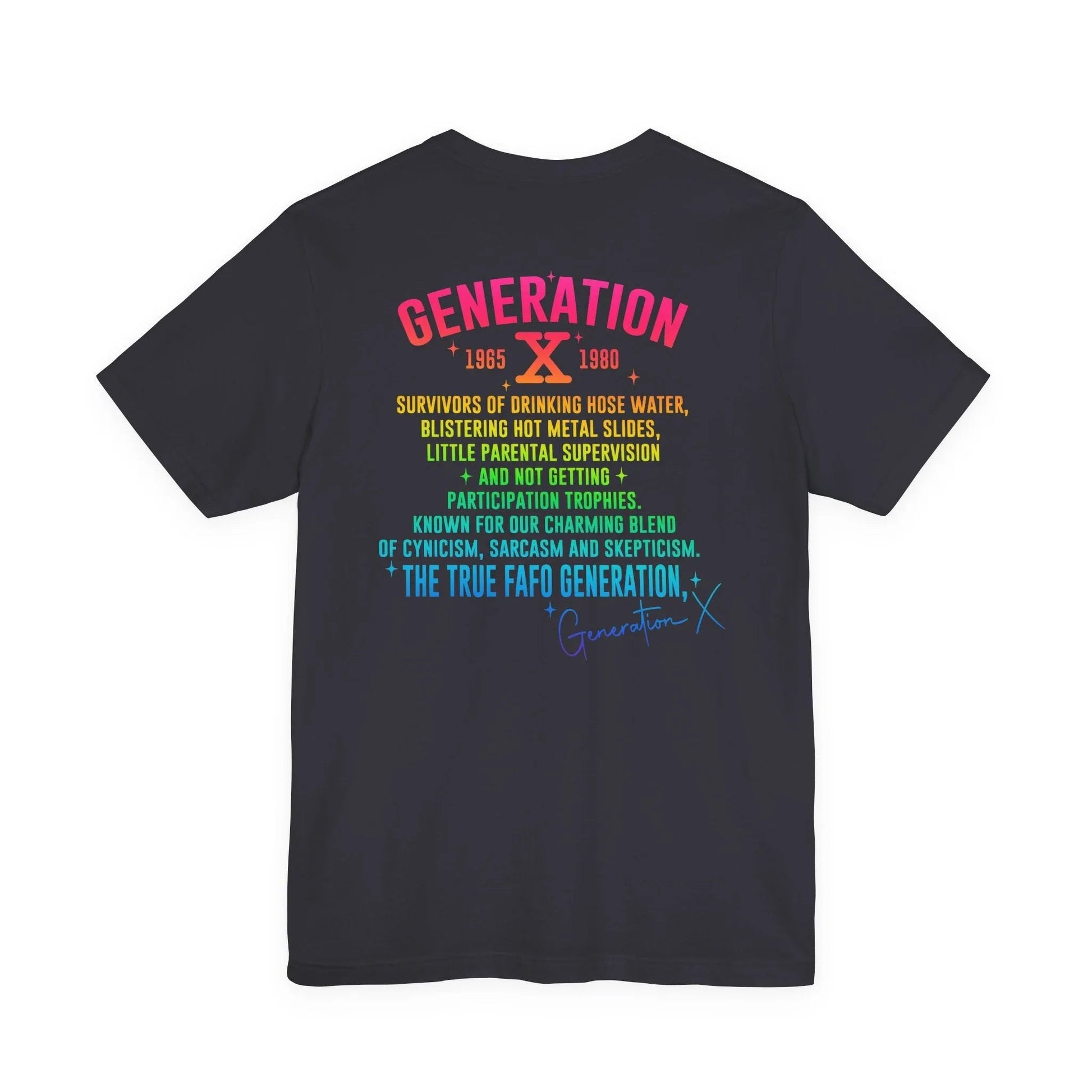 Retro Gen X T-Shirt, Vintage Style Tee, Unisex Graphic Tee, Nostalgic 80s Shirt, Perfect for Gen X Fans, Gift for Retro Lovers - SKULLFURY MERCH