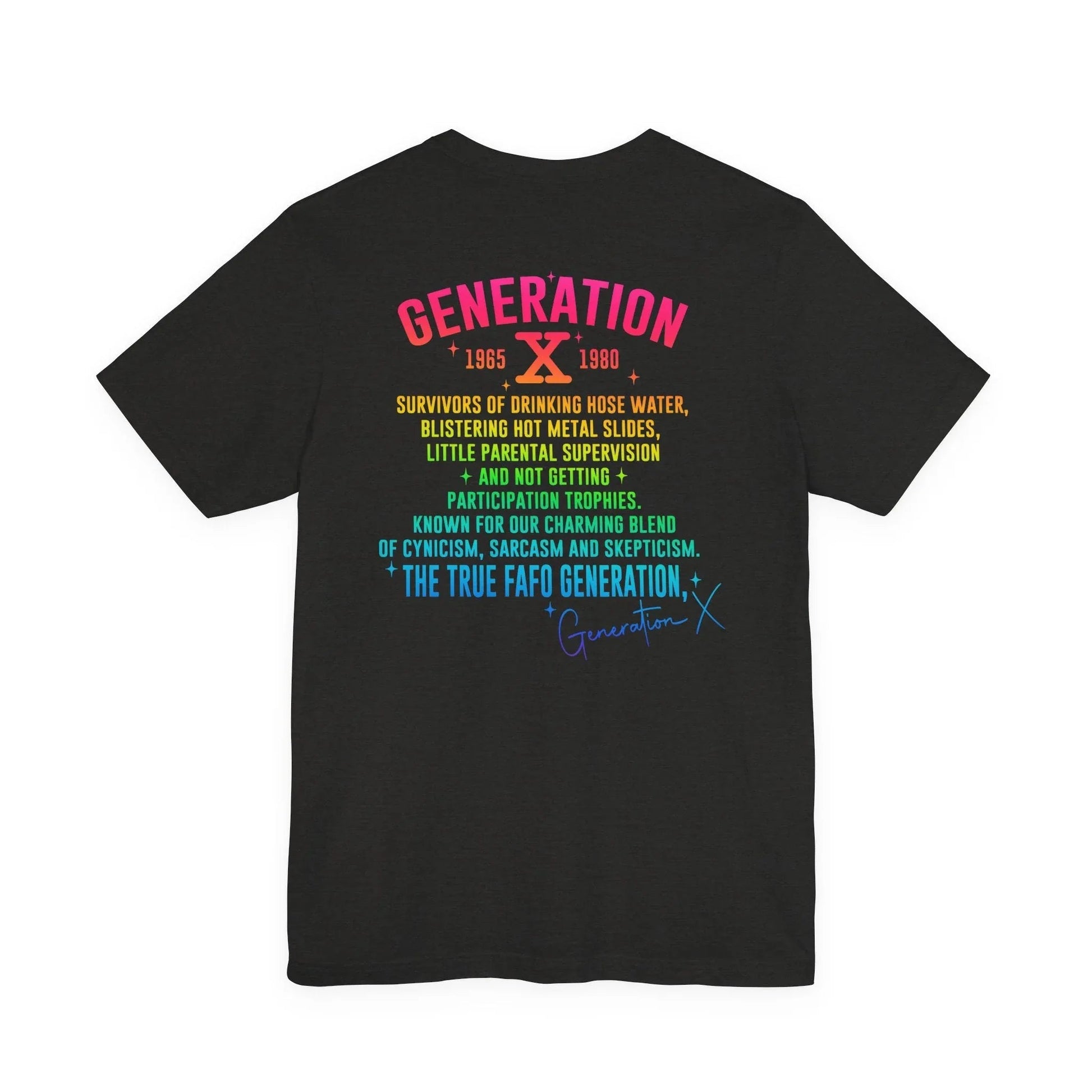 Retro Gen X T-Shirt, Vintage Style Tee, Unisex Graphic Tee, Nostalgic 80s Shirt, Perfect for Gen X Fans, Gift for Retro Lovers - SKULLFURY MERCH
