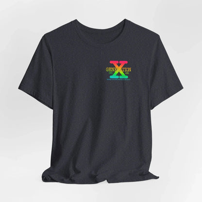 Retro Gen X T-Shirt, Vintage Style Tee, Unisex Graphic Tee, Nostalgic 80s Shirt, Perfect for Gen X Fans, Gift for Retro Lovers - SKULLFURY MERCH