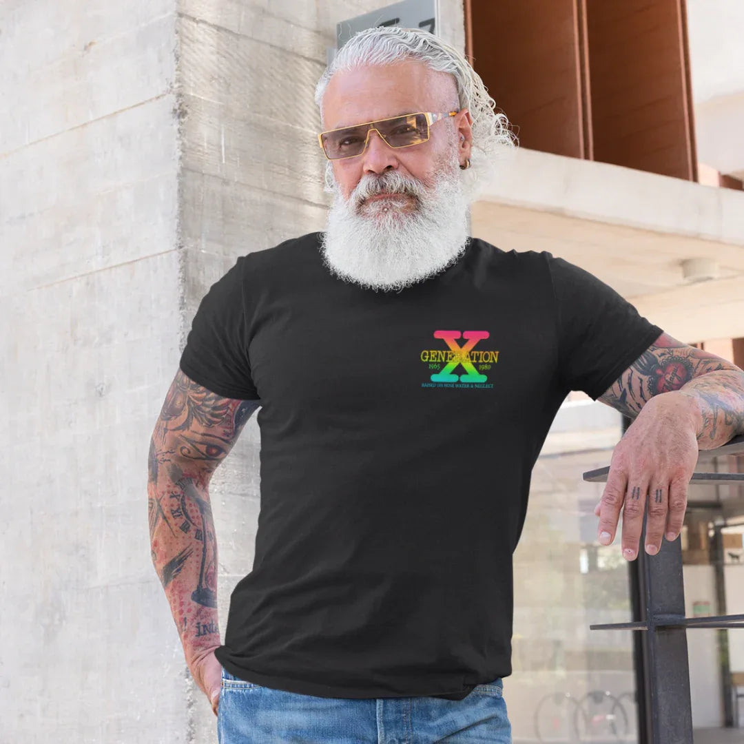Retro Gen X T-Shirt, Vintage Style Tee, Unisex Graphic Tee, Nostalgic 80s Shirt, Perfect for Gen X Fans, Gift for Retro Lovers - SKULLFURY MERCH