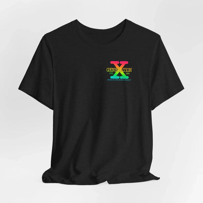 Retro Gen X T-Shirt, Vintage Style Tee, Unisex Graphic Tee, Nostalgic 80s Shirt, Perfect for Gen X Fans, Gift for Retro Lovers - SKULLFURY MERCH