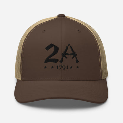 2A 1791 Snapback Trucker Cap - Second Amendment Pride