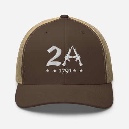 2A Vintage Snapback Trucker Cap - Patriotic Style for All Occasions
