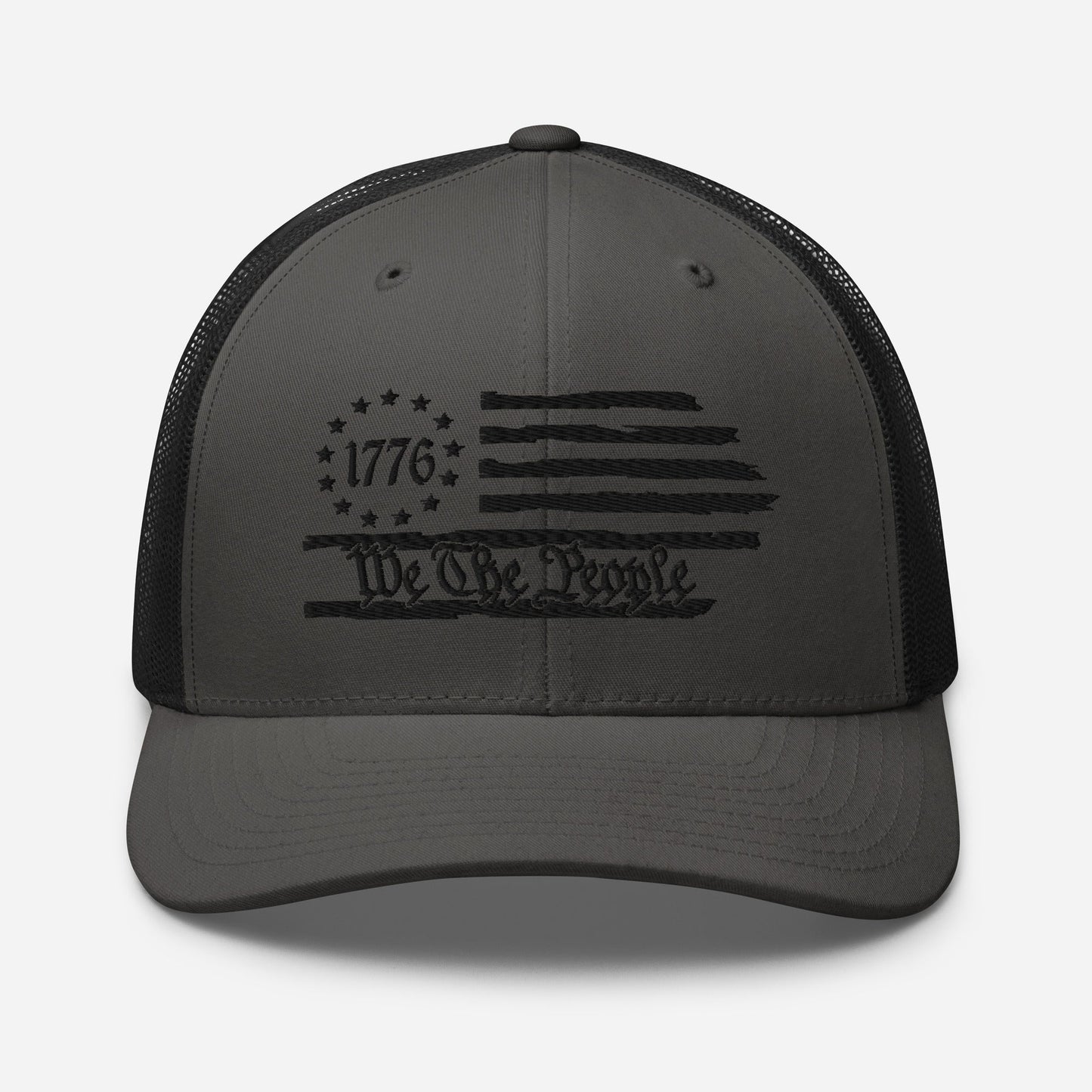 We The People 1776 Trucker Hat USA, American Flag Snapback Trucker Cap