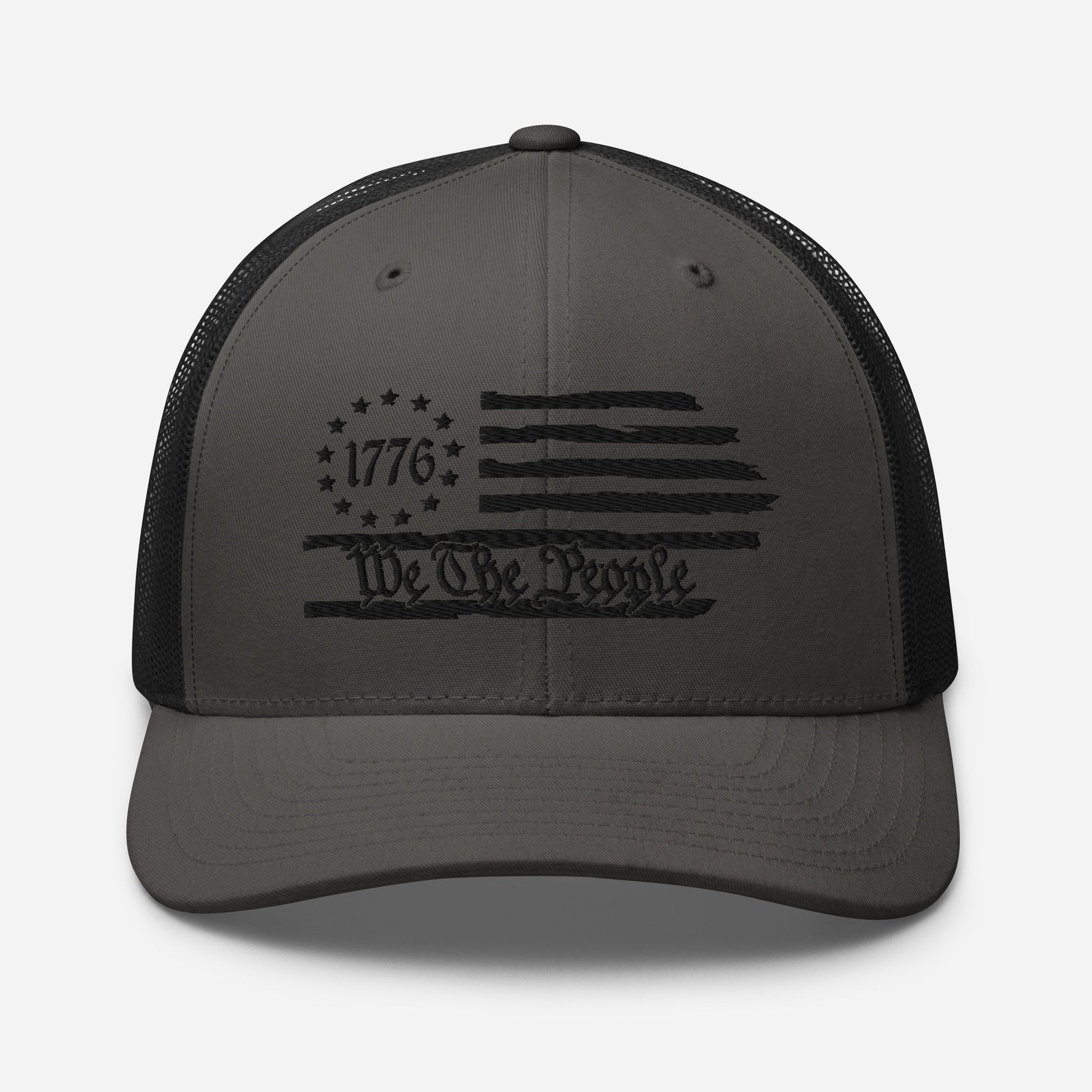 We The People 1776 Trucker Hat USA, American Flag Snapback Trucker Cap