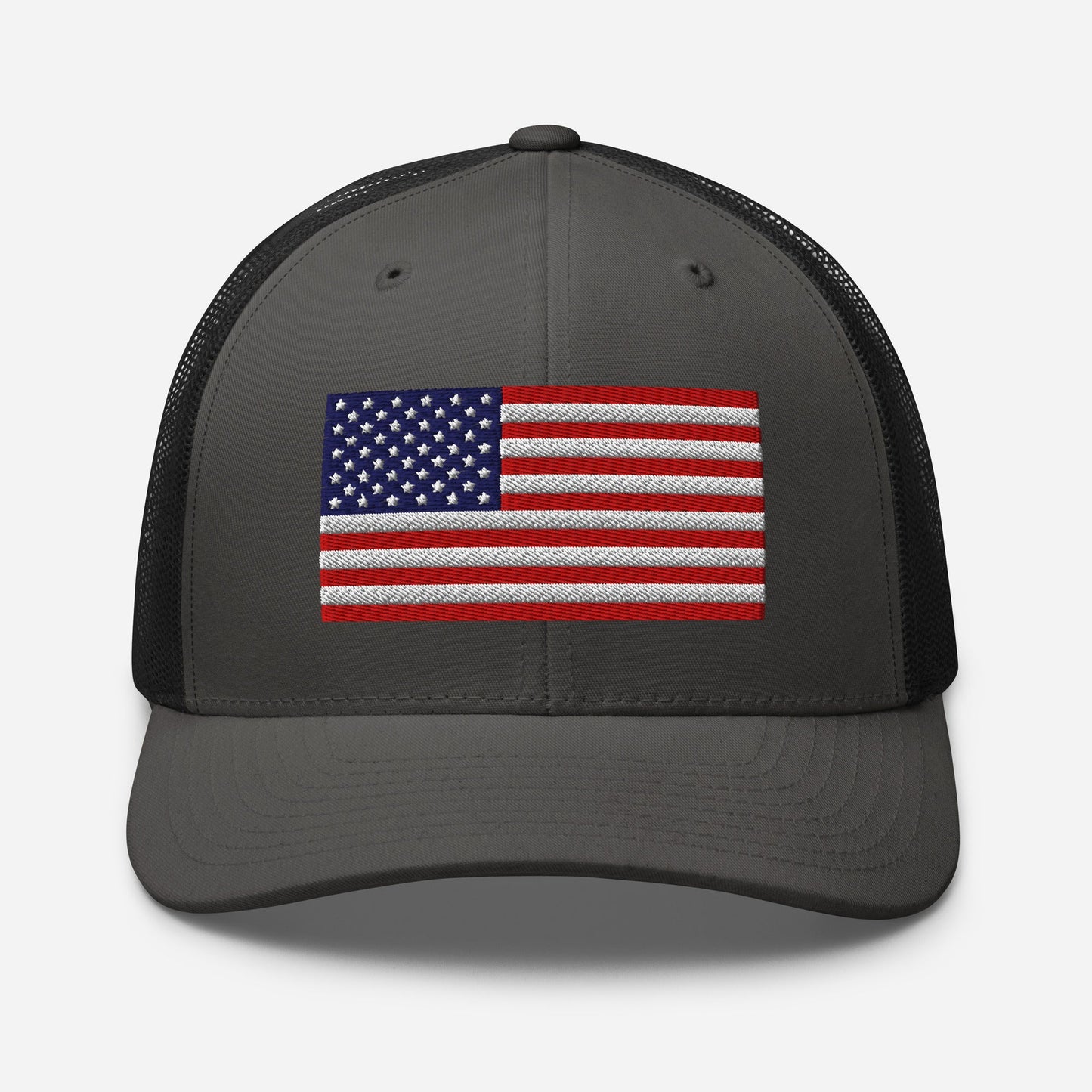 Patriotic Snapback Trucker Cap - USA Flag Design