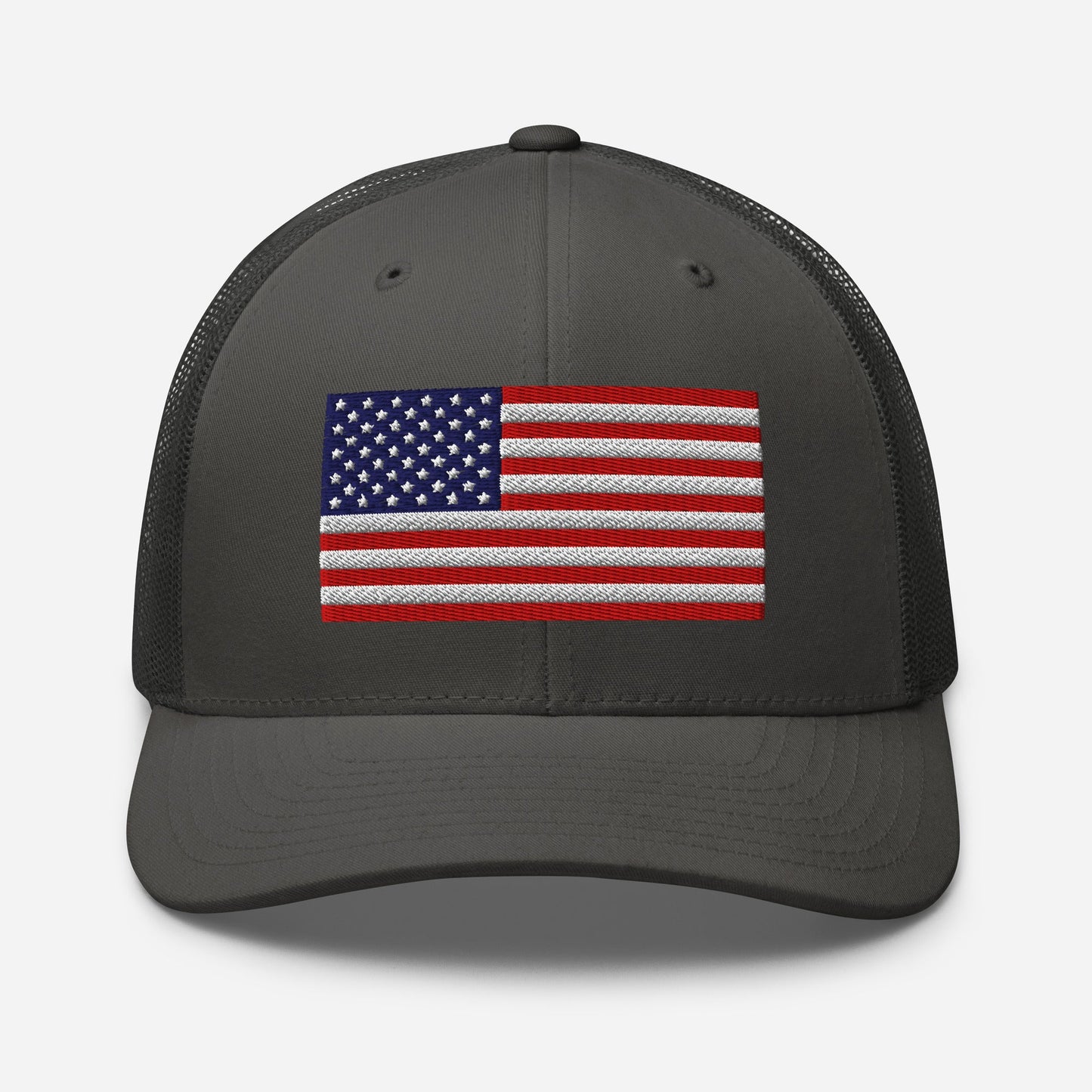 Patriotic Snapback Trucker Cap - USA Flag Design