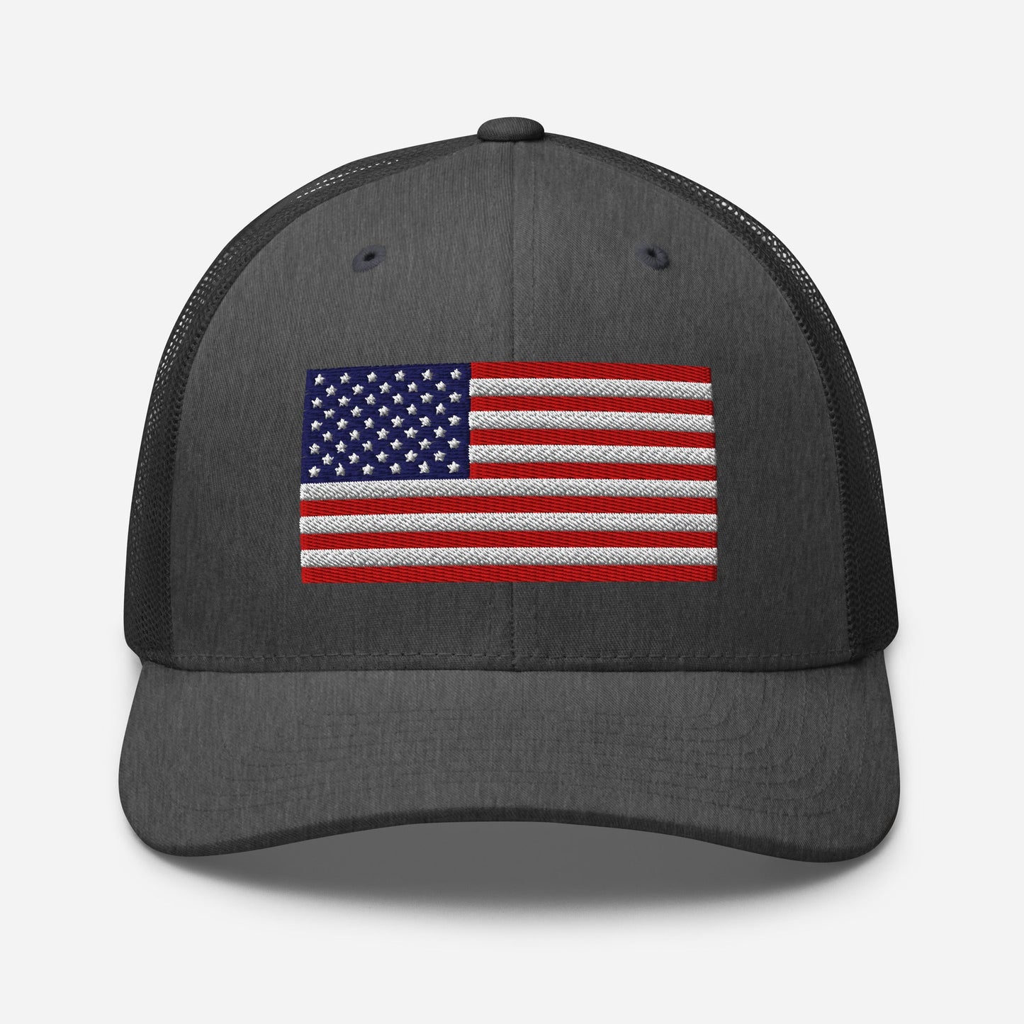 Patriotic Snapback Trucker Cap - USA Flag Design