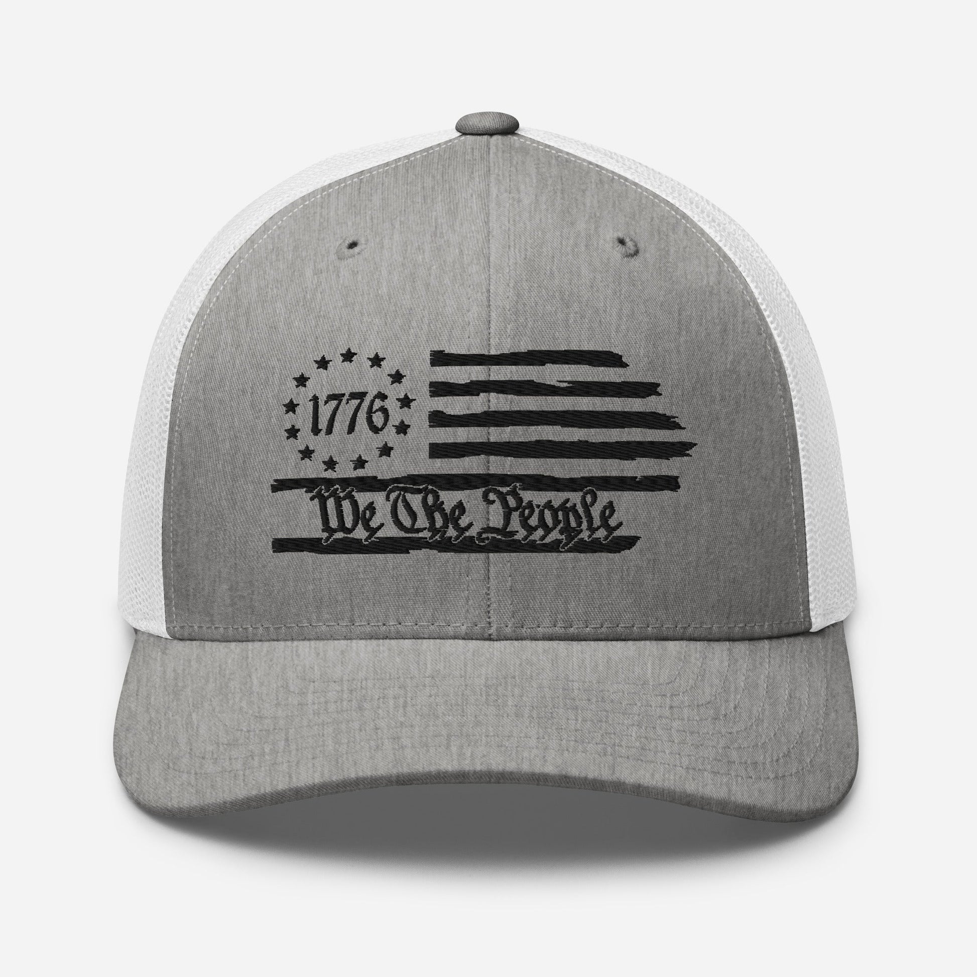 We The People 1776 Trucker Hat USA, American Flag Snapback Trucker Cap