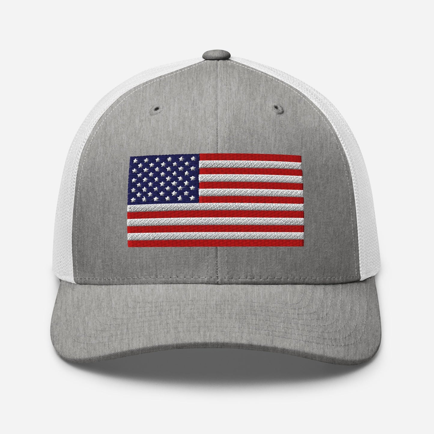 Patriotic Snapback Trucker Cap - USA Flag Design