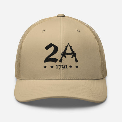 2A 1791 Snapback Trucker Cap - Second Amendment Pride