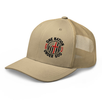 One Nation Under God - Patriotic Snapback Trucker Cap