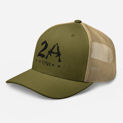 2A 1791 Snapback Trucker Cap - Second Amendment Pride