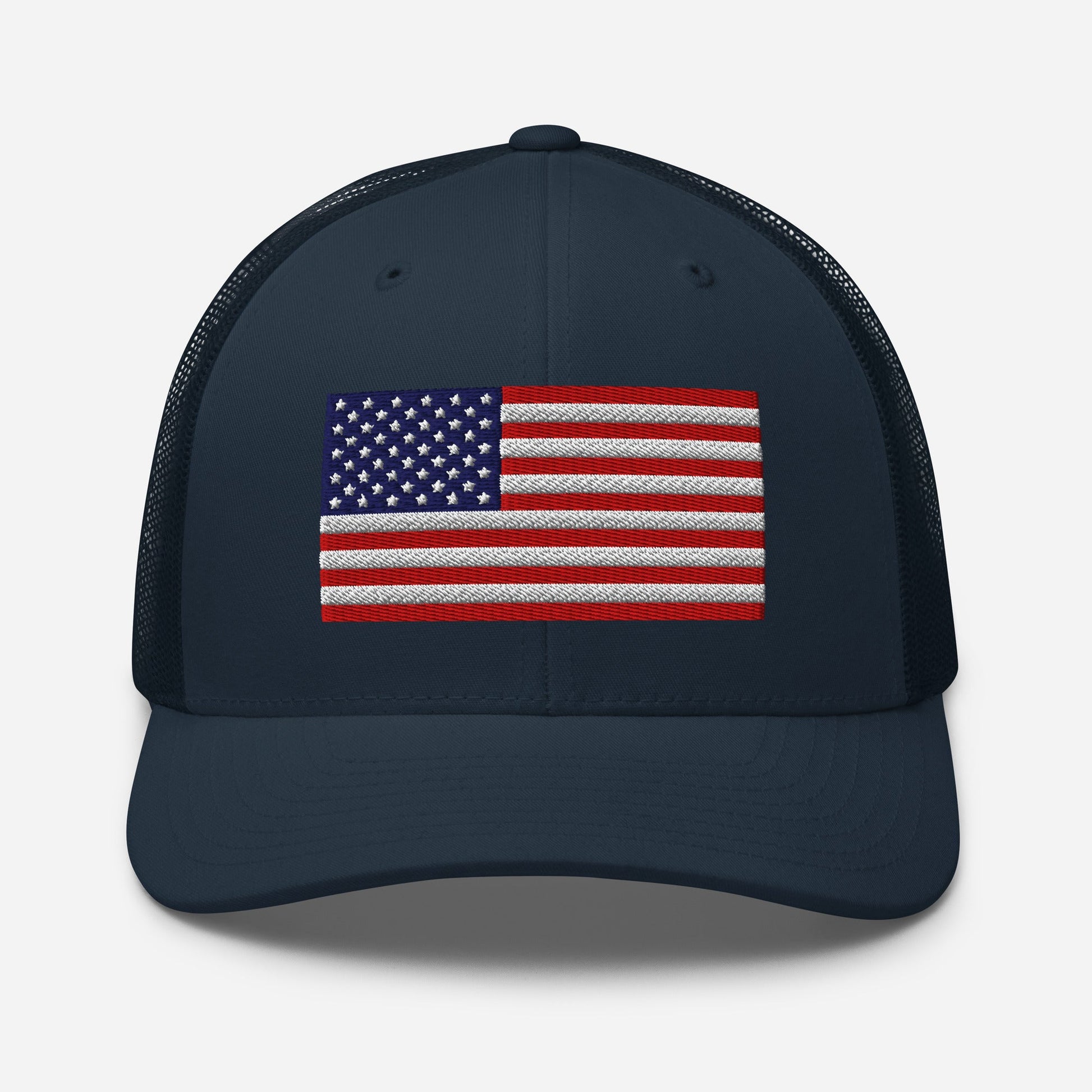Patriotic Snapback Trucker Cap - USA Flag Design