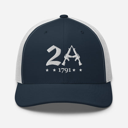 2A Vintage Snapback Trucker Cap - Patriotic Style for All Occasions