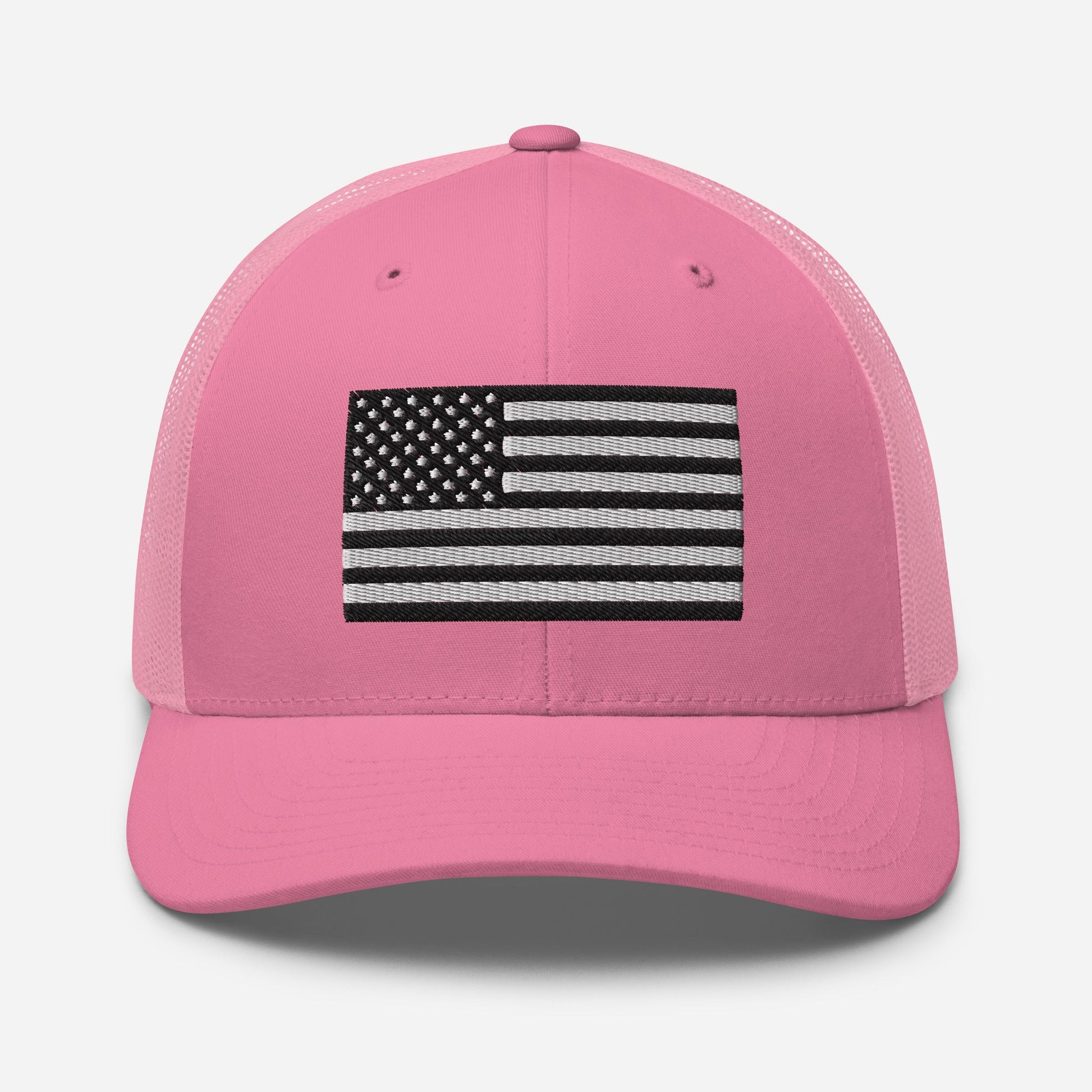Patriotic Snapback Trucker Cap - American Flag Design