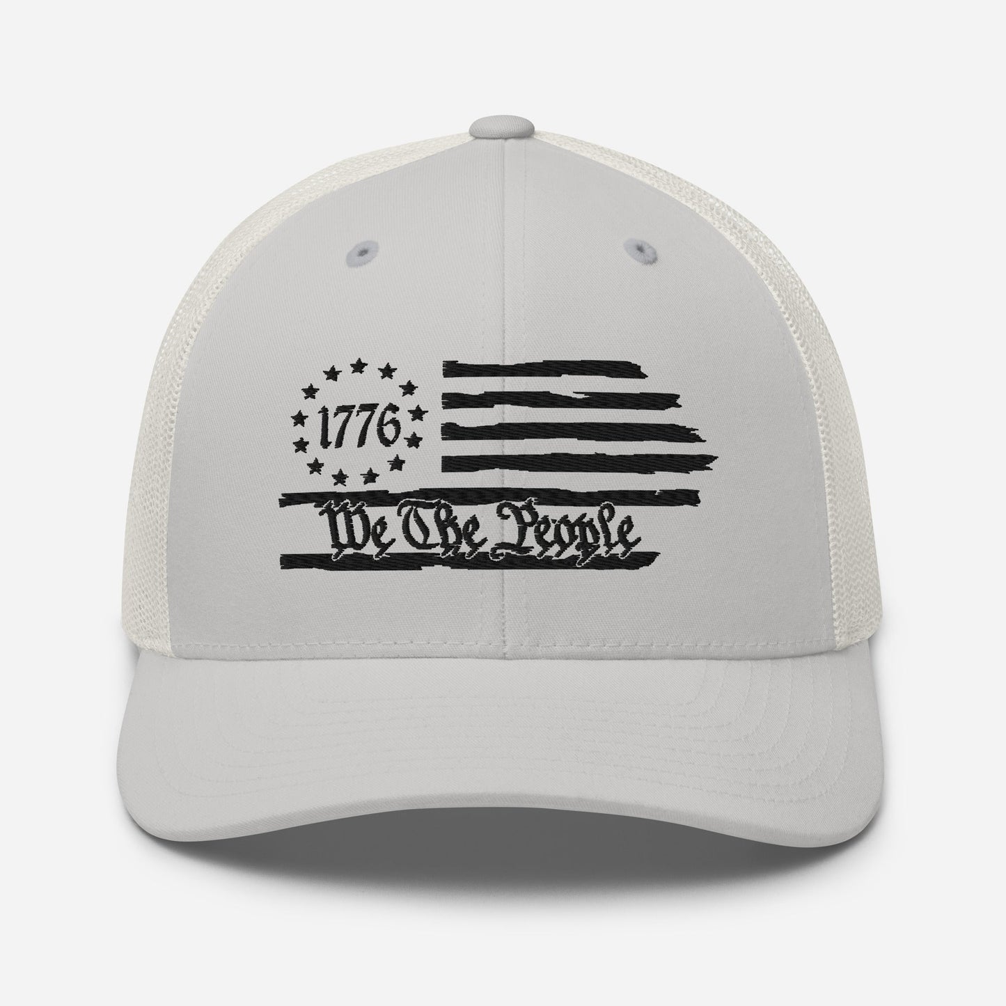 We The People 1776 Trucker Hat USA, American Flag Snapback Trucker Cap