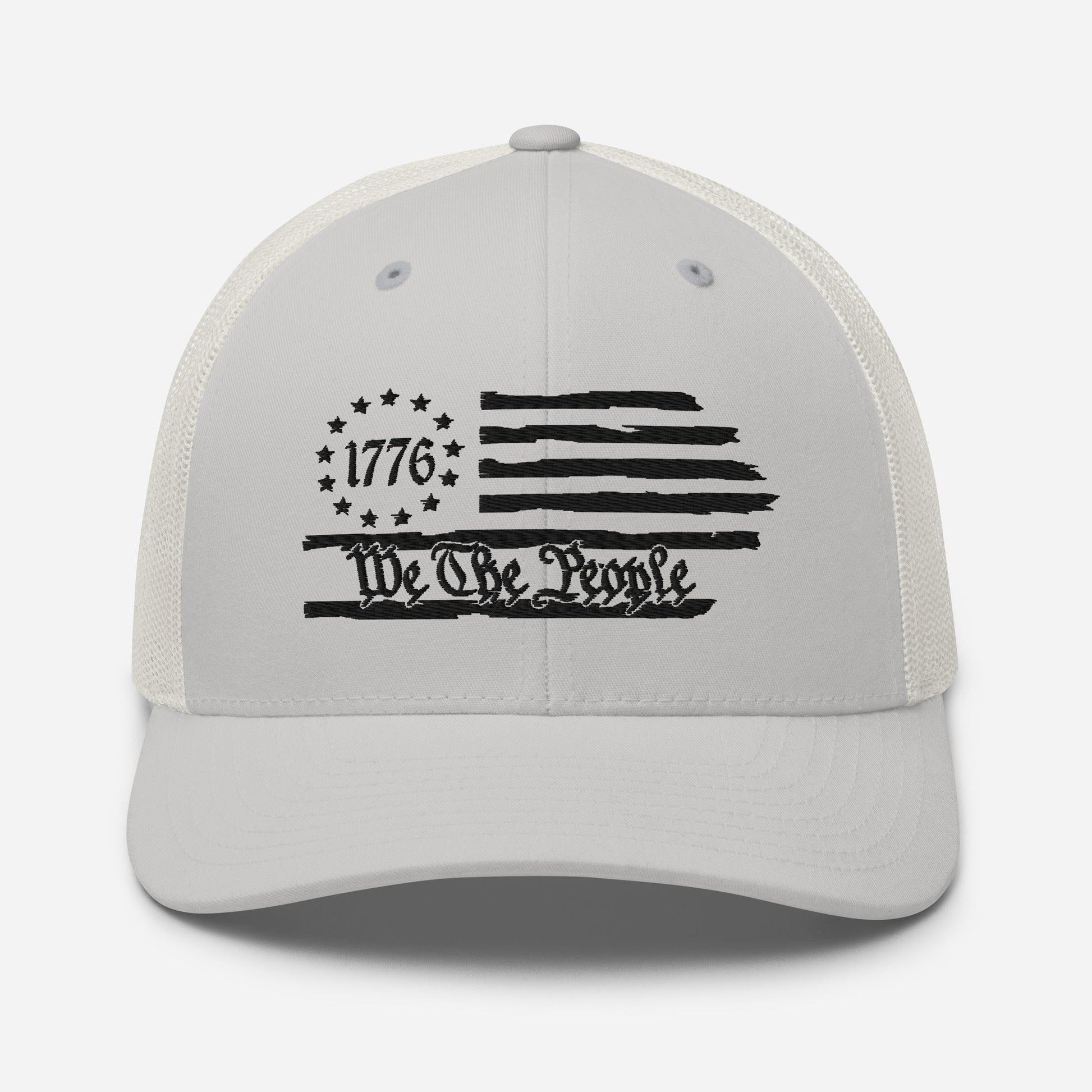 We The People 1776 Trucker Hat USA, American Flag Snapback Trucker Cap
