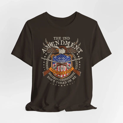 Second Amendment Don't Tread in Me Unisex T-Shirt - Patriotic Gun Rights Tee, Liberty Print Shirt, Pro - Gun Activist Clothing, American Pride - SKULLFURY MERCH