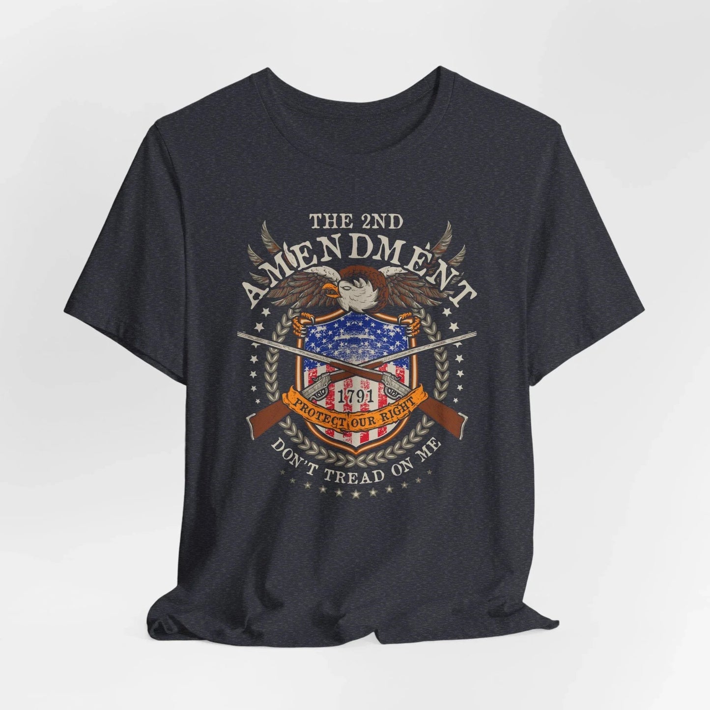 Second Amendment Don't Tread in Me Unisex T-Shirt - Patriotic Gun Rights Tee, Liberty Print Shirt, Pro - Gun Activist Clothing, American Pride - SKULLFURY MERCH
