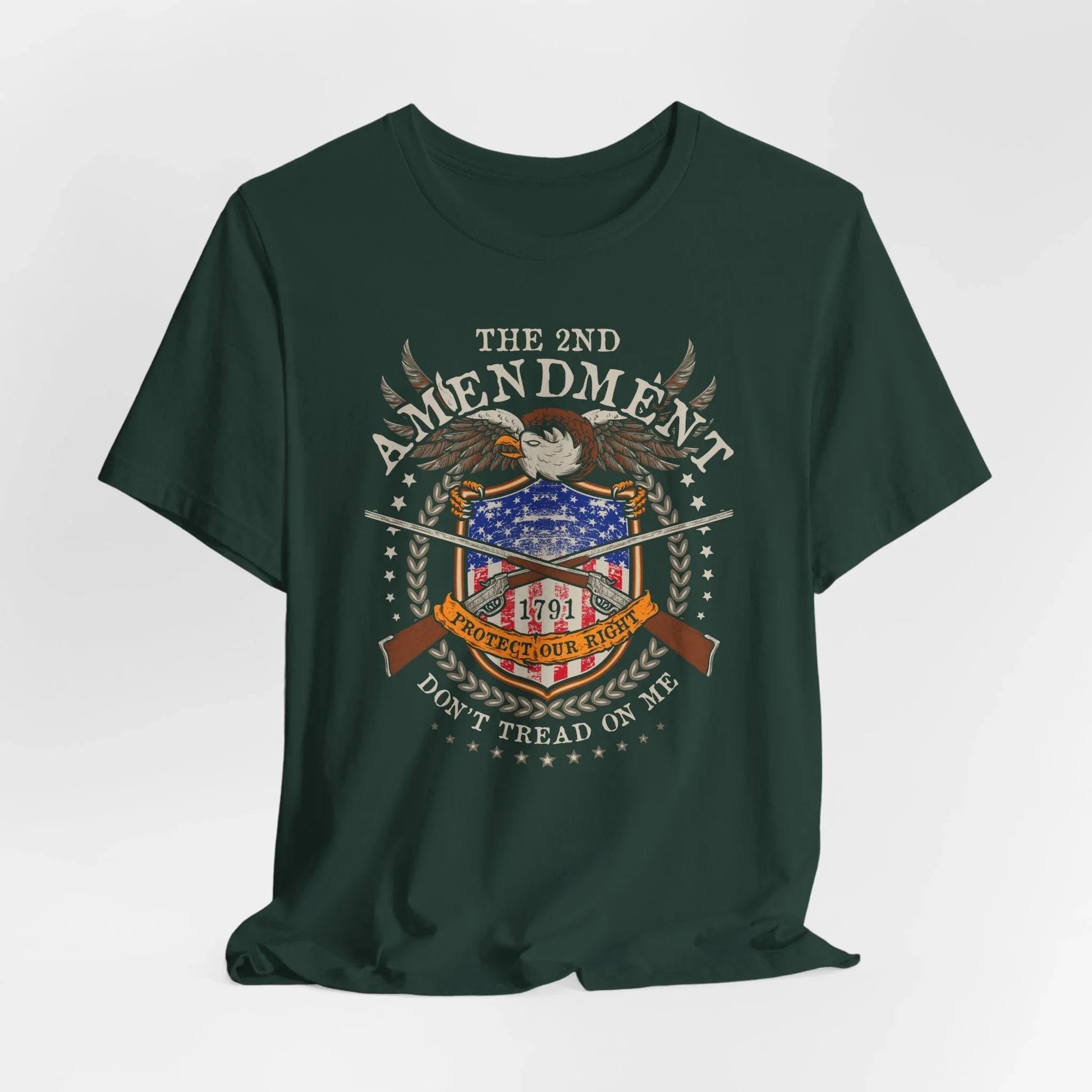 Second Amendment Don't Tread in Me Unisex T-Shirt - Patriotic Gun Rights Tee, Liberty Print Shirt, Pro - Gun Activist Clothing, American Pride - SKULLFURY MERCH